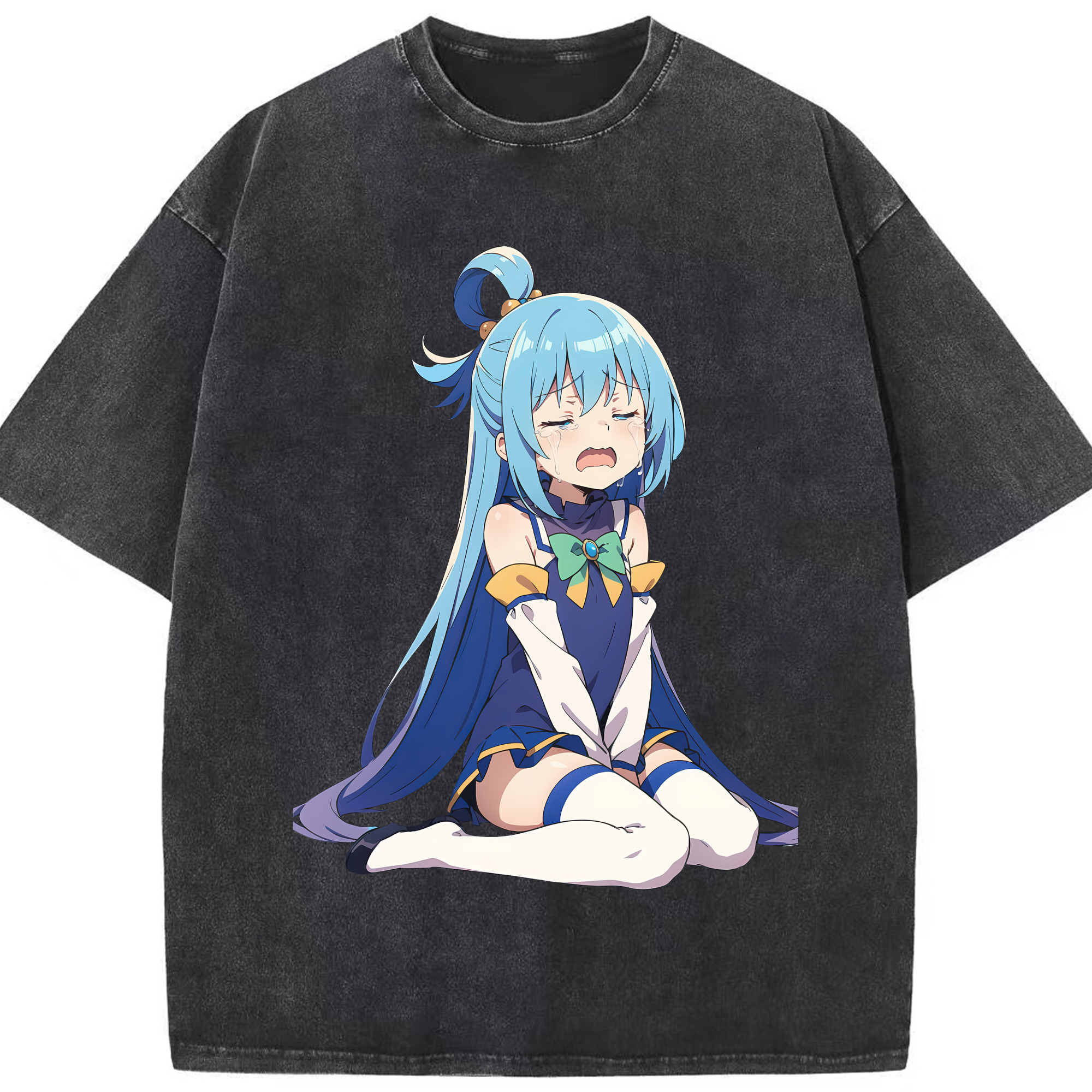 （画像用） 転スラ Regarding Reincarnated to Slime 綿100% ヴィンテージ風 半袖Tシャツ（フロントプリント）