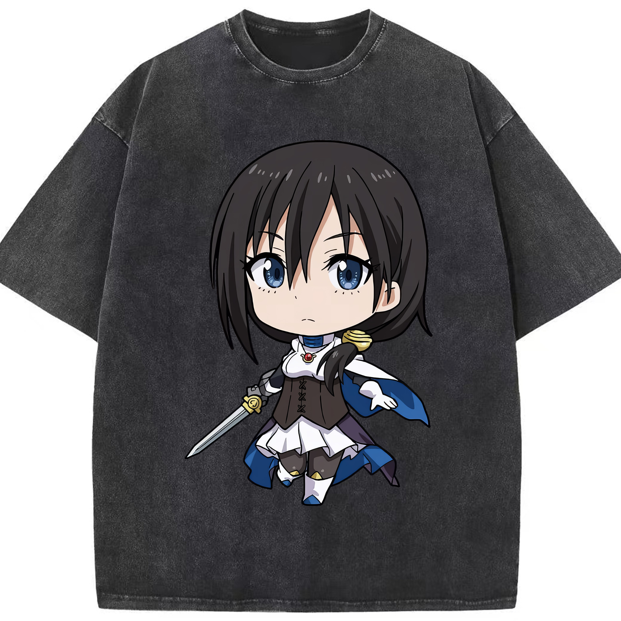 （画像用） 転スラ Regarding Reincarnated to Slime 綿100% ヴィンテージ風 半袖Tシャツ（フロントプリント）