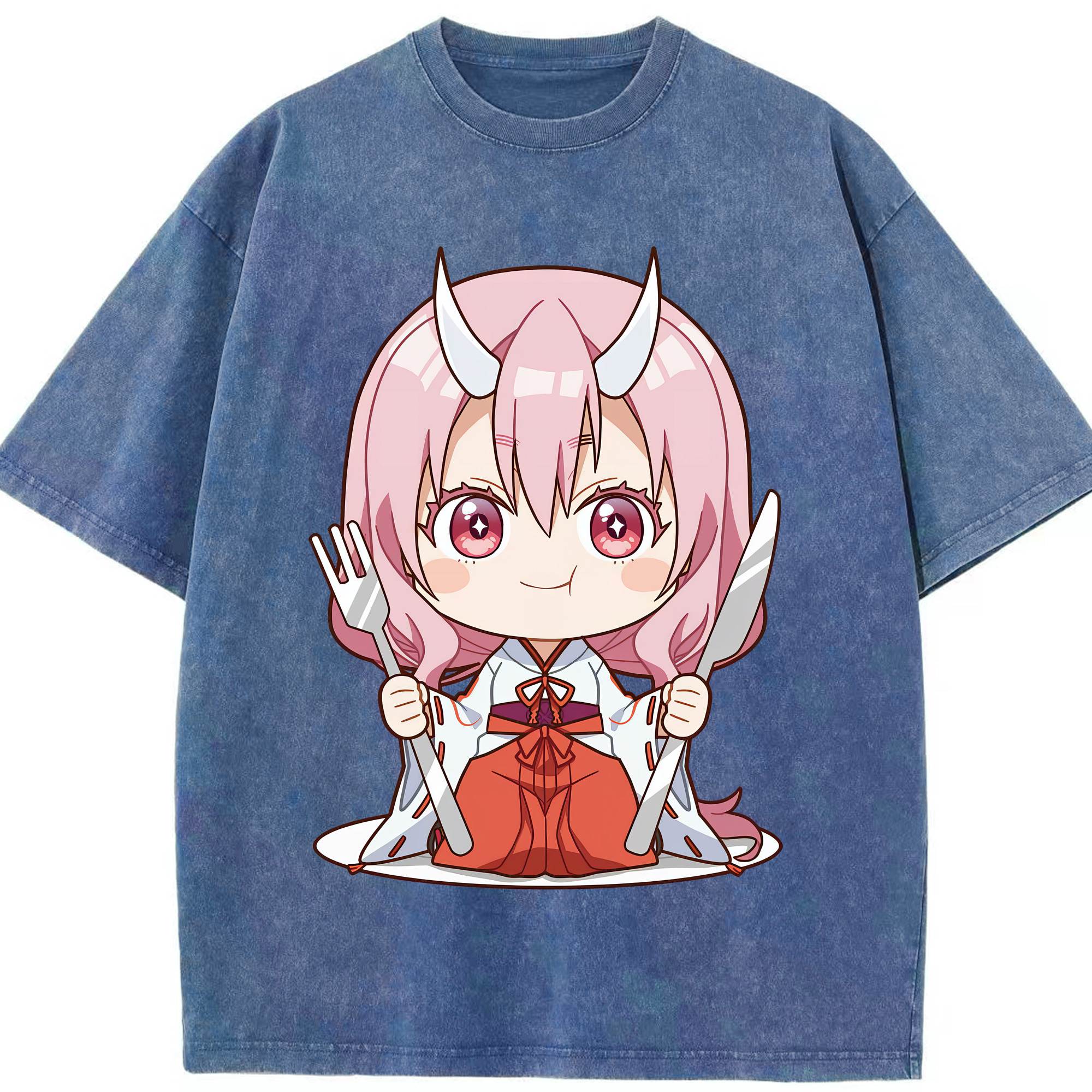 （画像用） 転スラ Regarding Reincarnated to Slime 綿100% ヴィンテージ風 半袖Tシャツ（フロントプリント）
