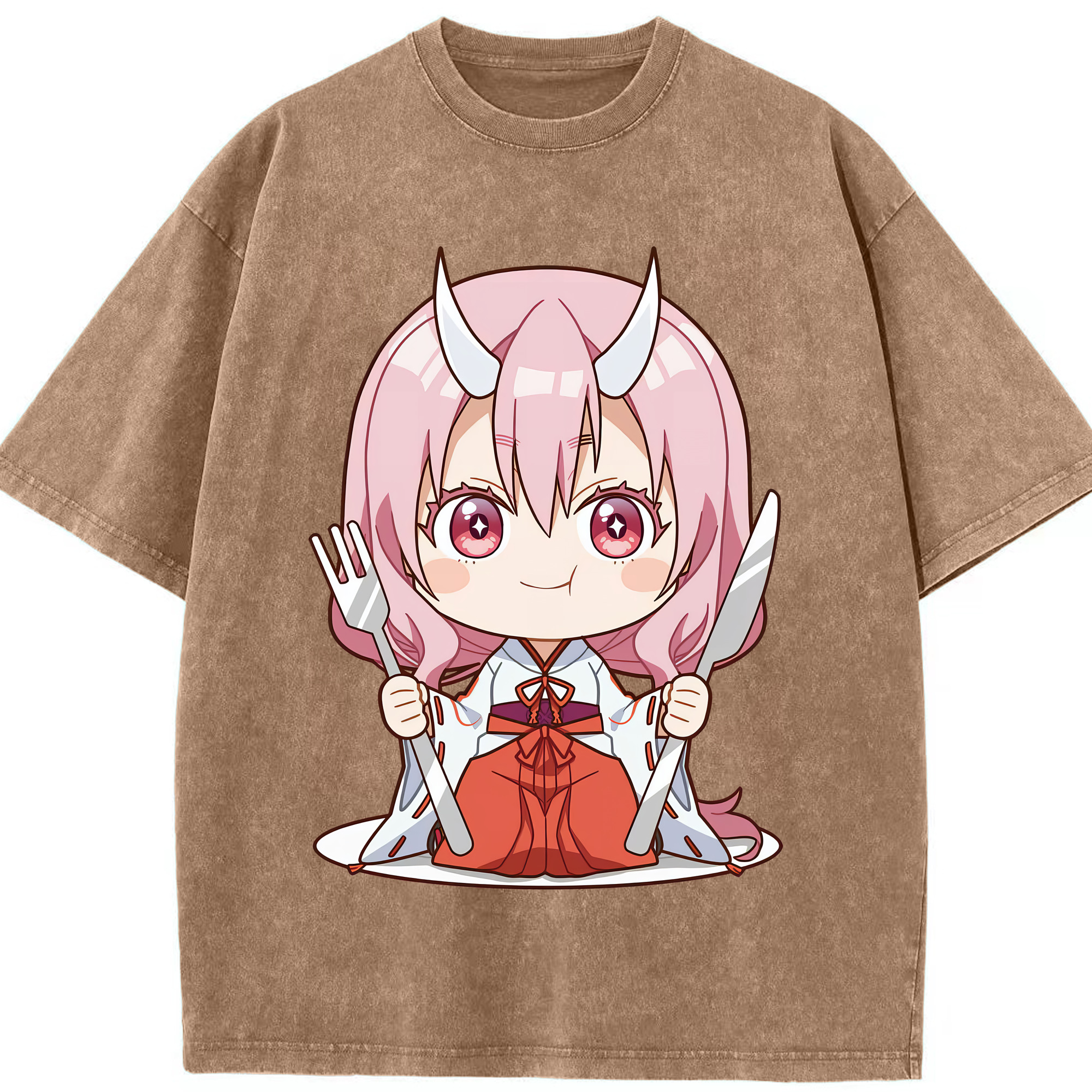 （画像用） 転スラ Regarding Reincarnated to Slime 綿100% ヴィンテージ風 半袖Tシャツ（フロントプリント）
