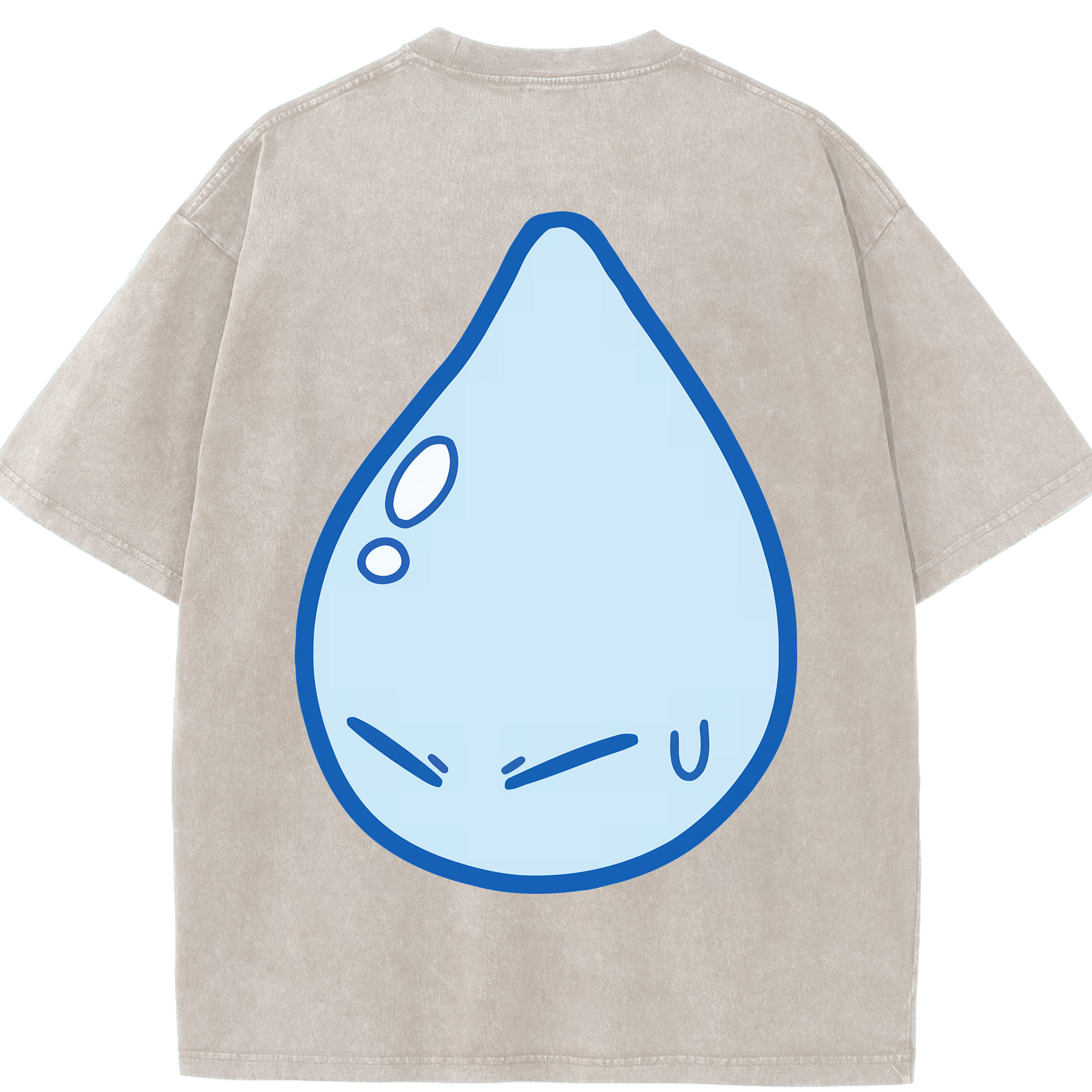 （画像用） 転スラ Regarding Reincarnated to Slime 綿100% ヴィンテージ風 半袖Tシャツ（背面プリント）
