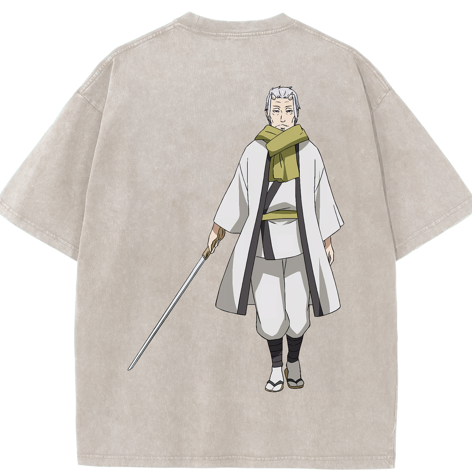 （画像用） 転スラ Regarding Reincarnated to Slime 綿100% ヴィンテージ風 半袖Tシャツ（背面プリント）