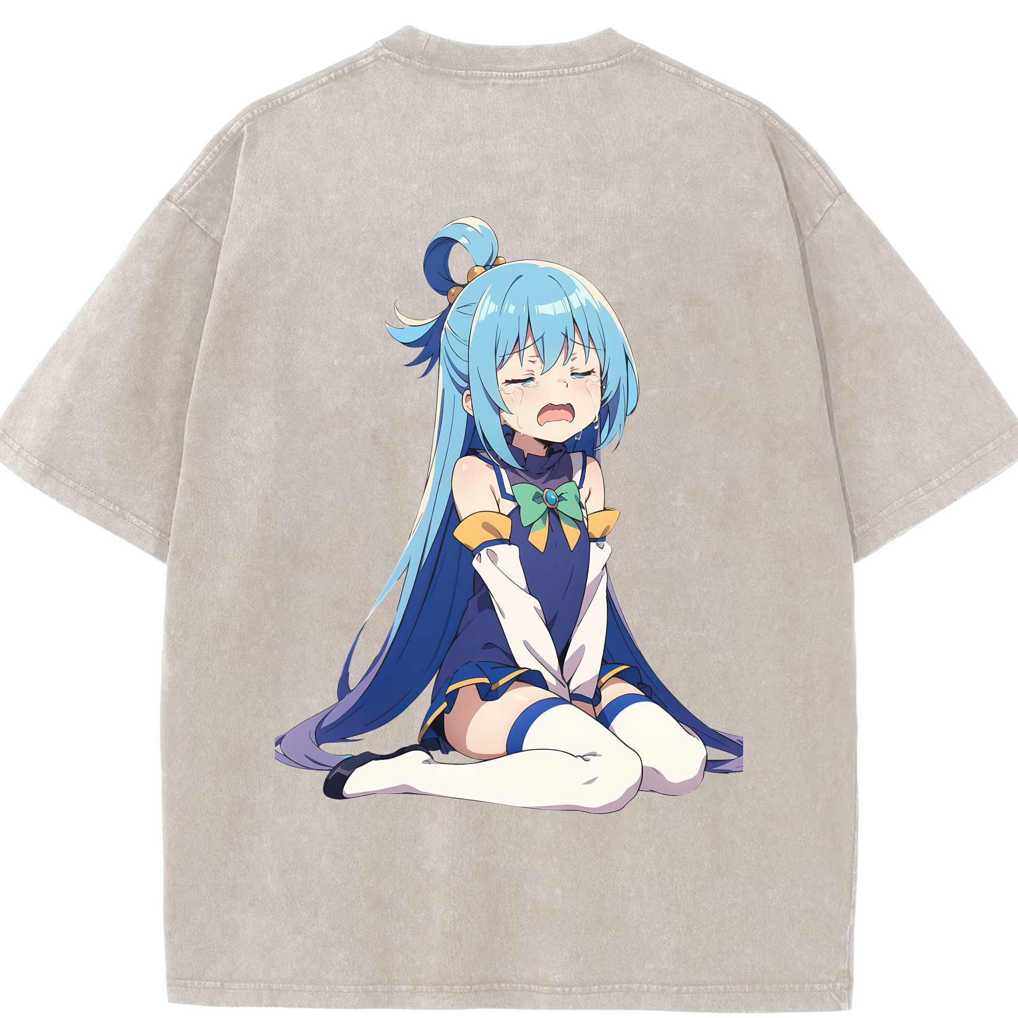 （画像用） 転スラ Regarding Reincarnated to Slime 綿100% ヴィンテージ風 半袖Tシャツ（背面プリント）