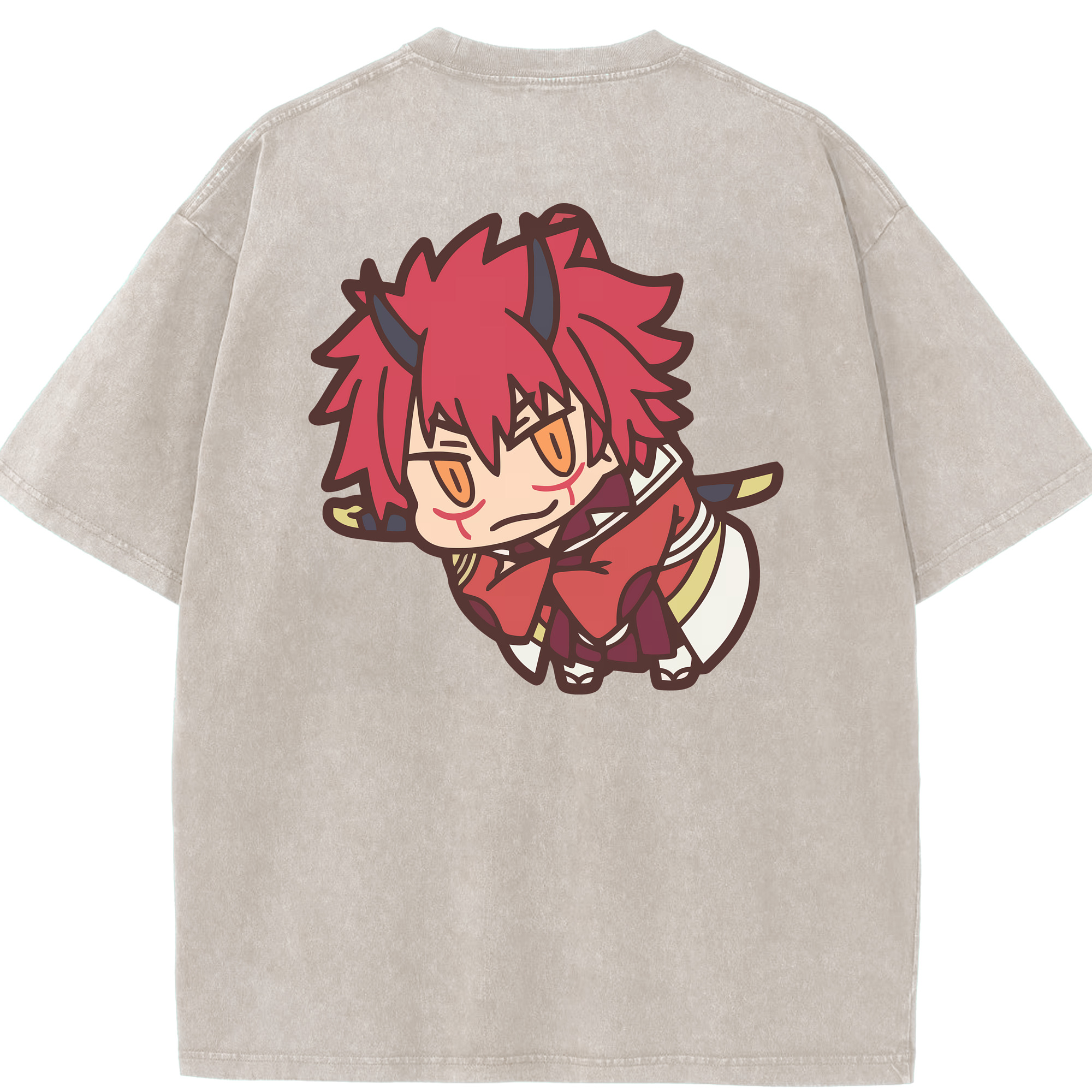 （画像用） 転スラ Regarding Reincarnated to Slime 綿100% ヴィンテージ風 半袖Tシャツ（背面プリント）