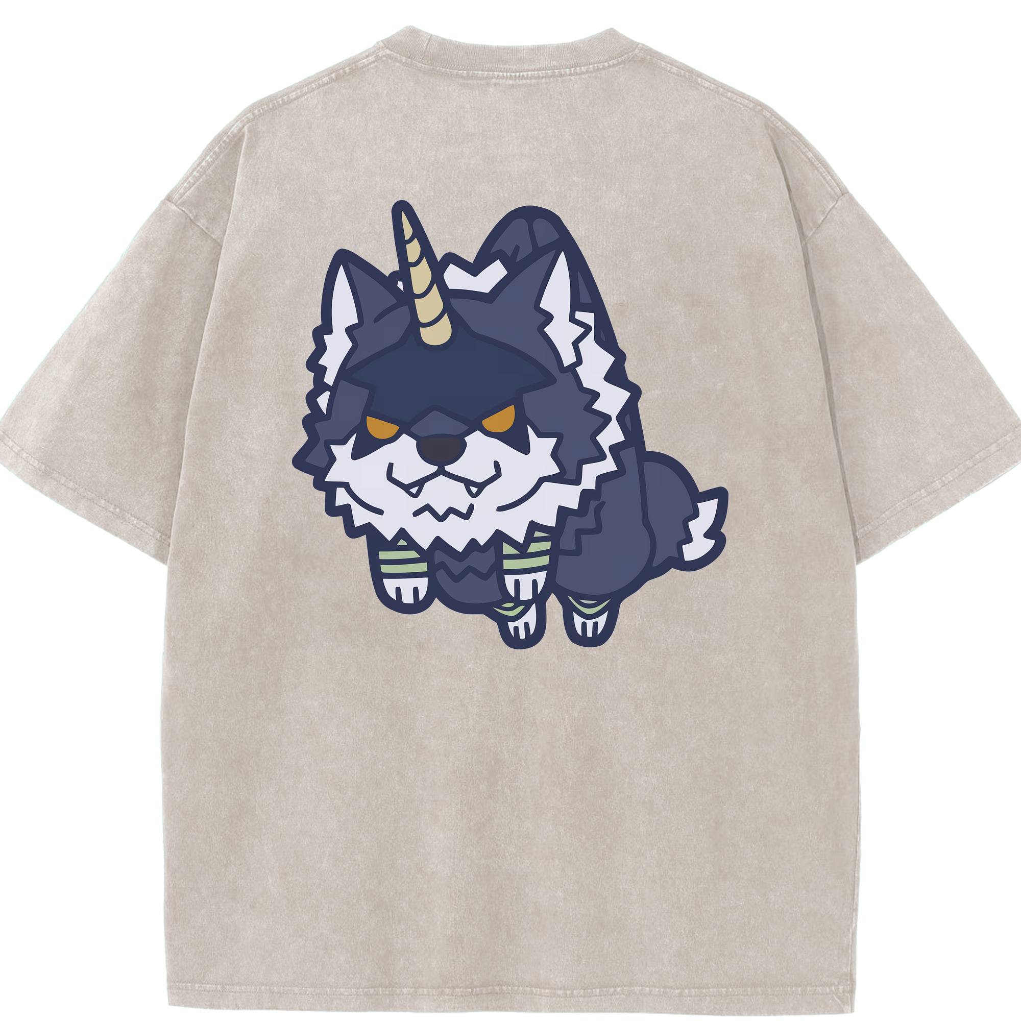 （画像用） 転スラ Regarding Reincarnated to Slime 綿100% ヴィンテージ風 半袖Tシャツ（背面プリント）