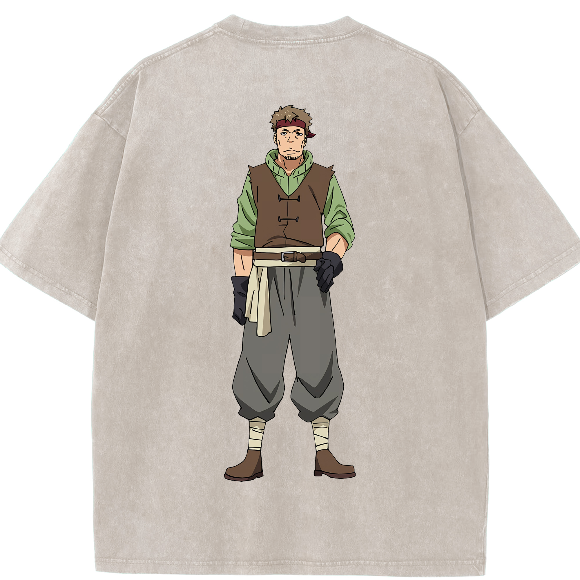 （画像用） 転スラ Regarding Reincarnated to Slime 綿100% ヴィンテージ風 半袖Tシャツ（背面プリント）