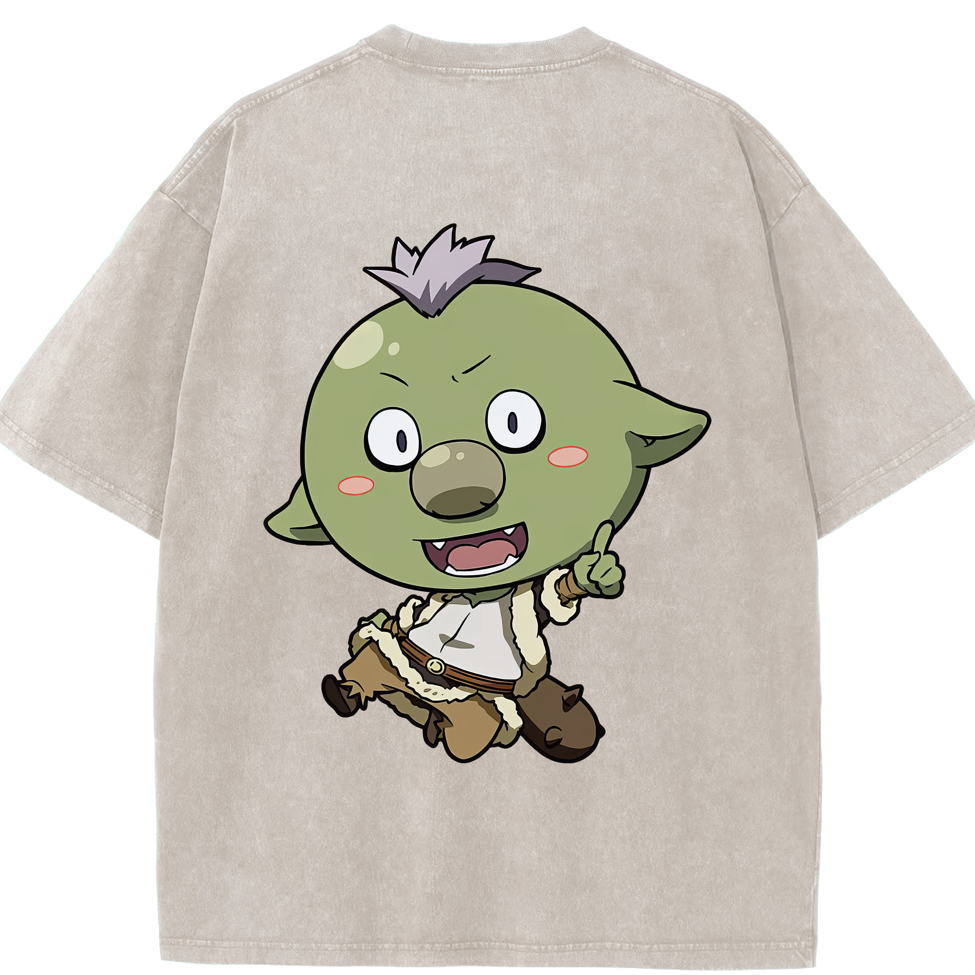 （画像用） 転スラ Regarding Reincarnated to Slime 綿100% ヴィンテージ風 半袖Tシャツ（背面プリント）