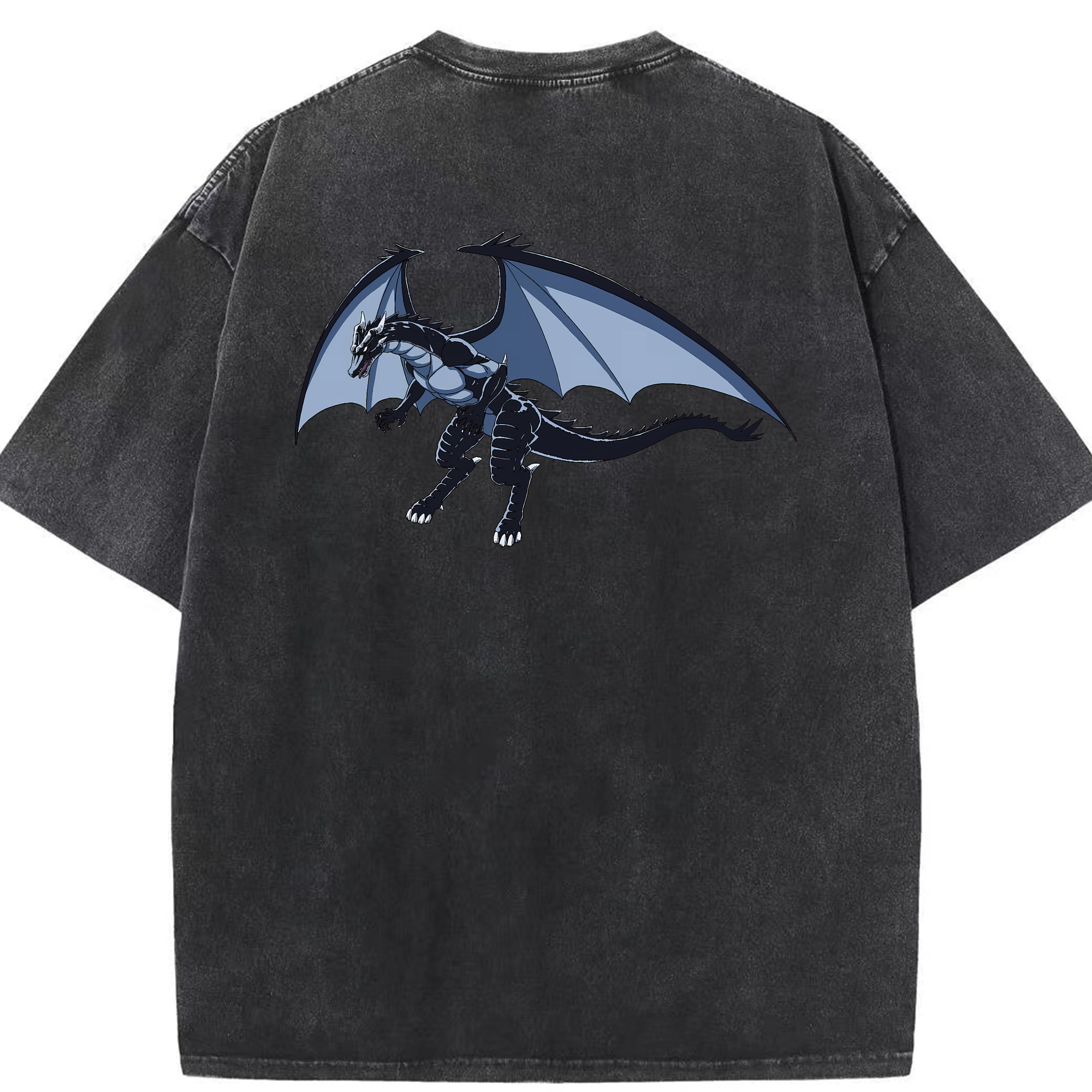 （画像用） 転スラ Regarding Reincarnated to Slime 綿100% ヴィンテージ風 半袖Tシャツ（背面プリント）