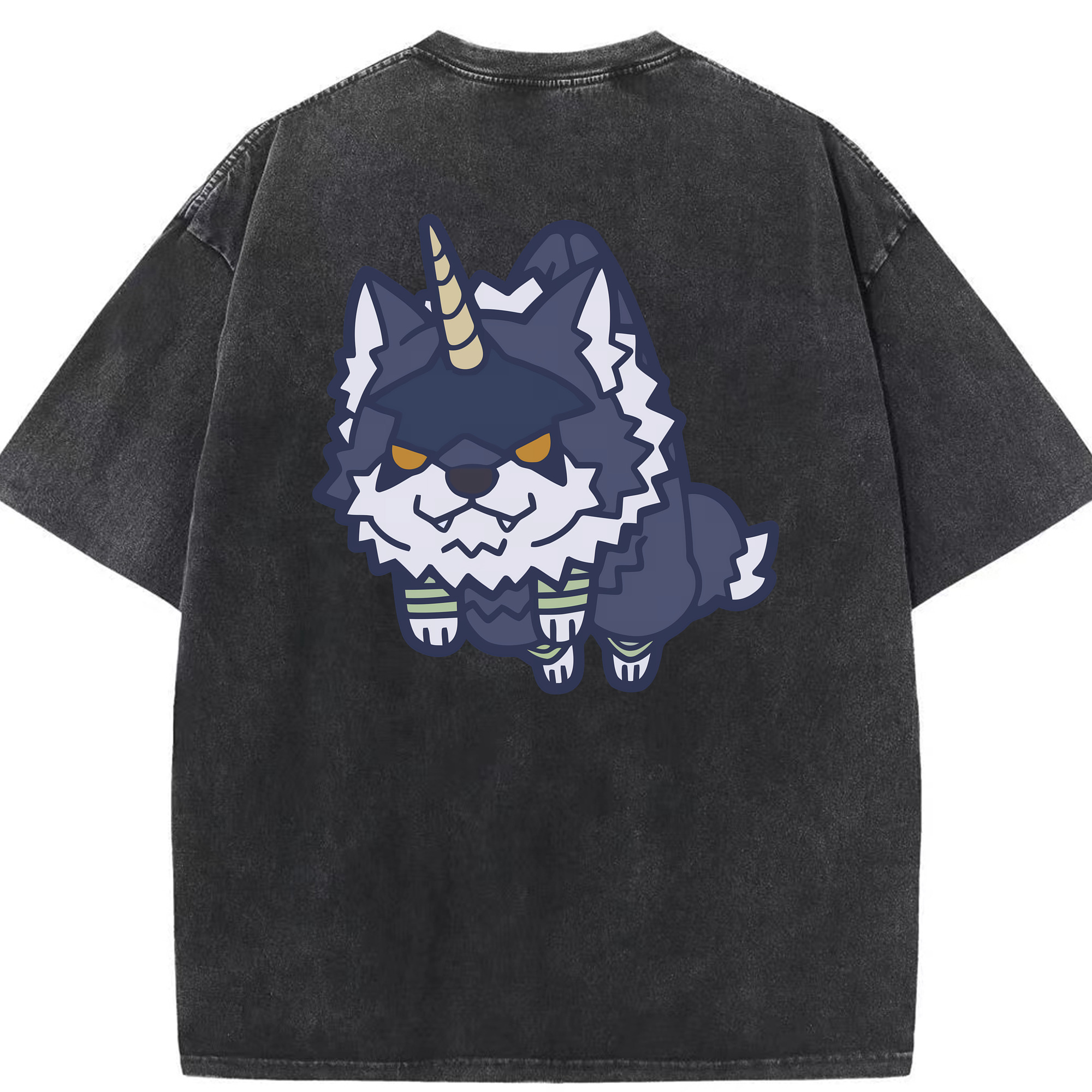 （画像用） 転スラ Regarding Reincarnated to Slime 綿100% ヴィンテージ風 半袖Tシャツ（背面プリント）