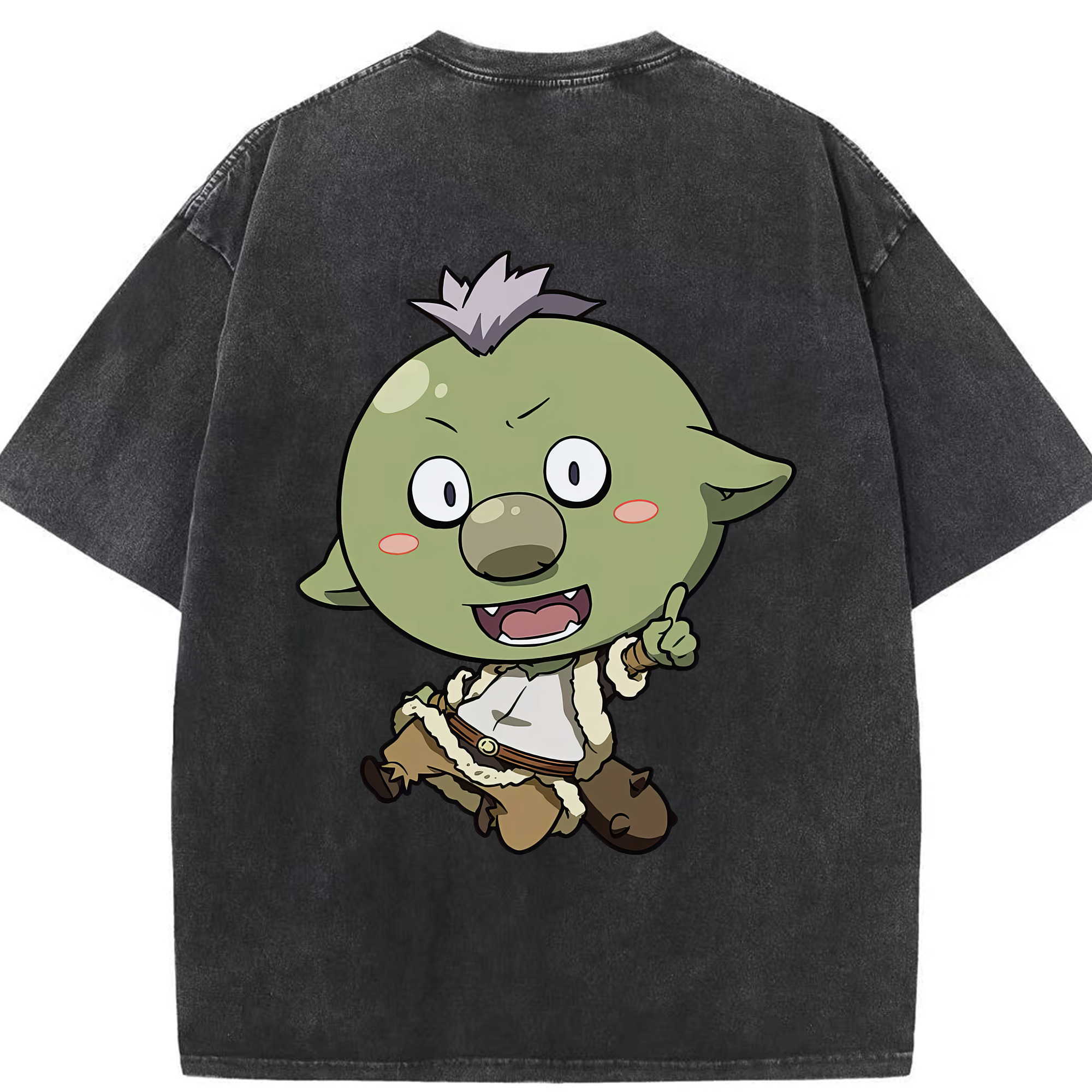 （画像用） 転スラ Regarding Reincarnated to Slime 綿100% ヴィンテージ風 半袖Tシャツ（背面プリント）