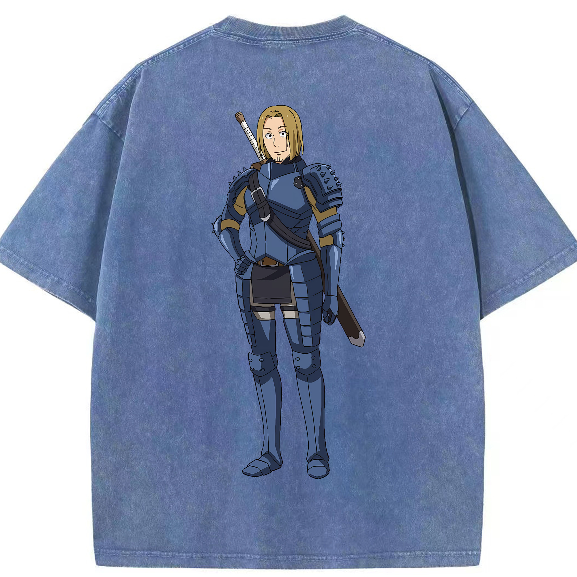（画像用） 転スラ Regarding Reincarnated to Slime 綿100% ヴィンテージ風 半袖Tシャツ（背面プリント）