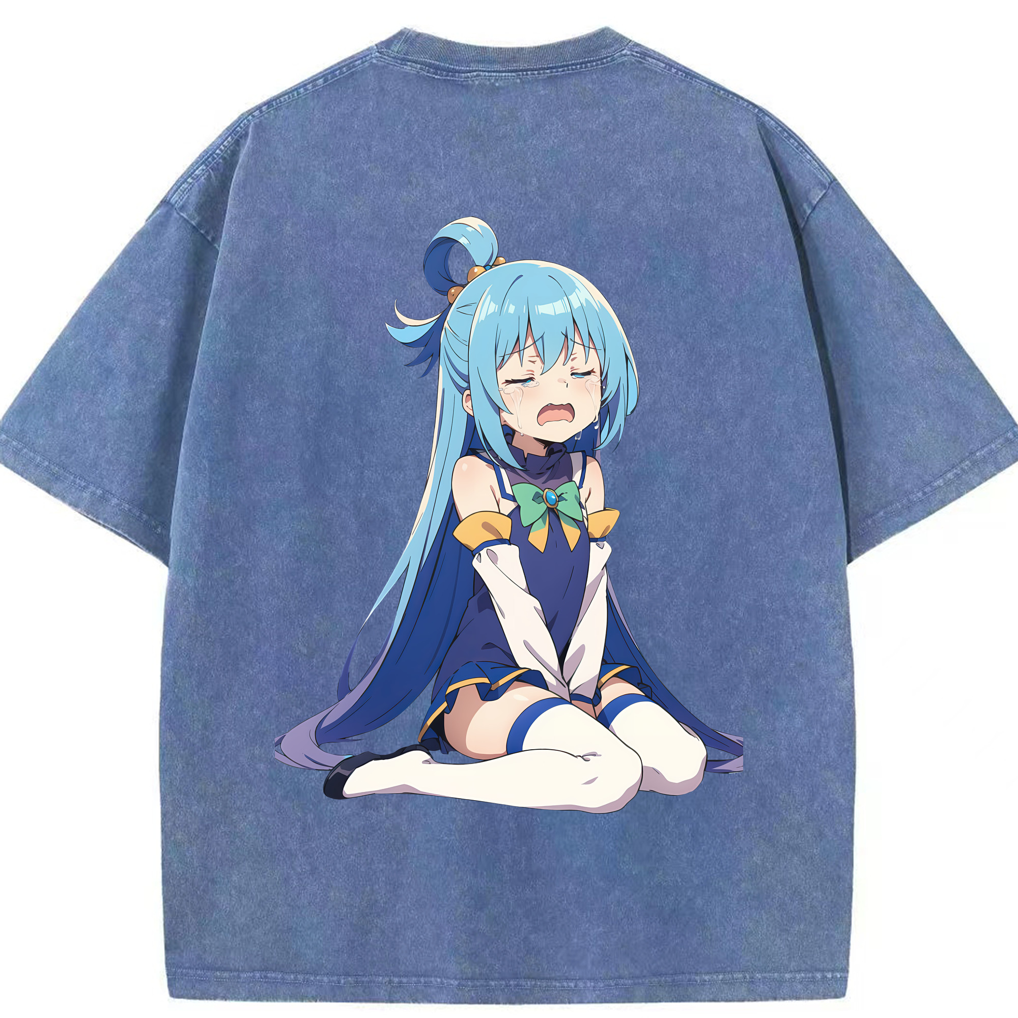 （画像用） 転スラ Regarding Reincarnated to Slime 綿100% ヴィンテージ風 半袖Tシャツ（背面プリント）