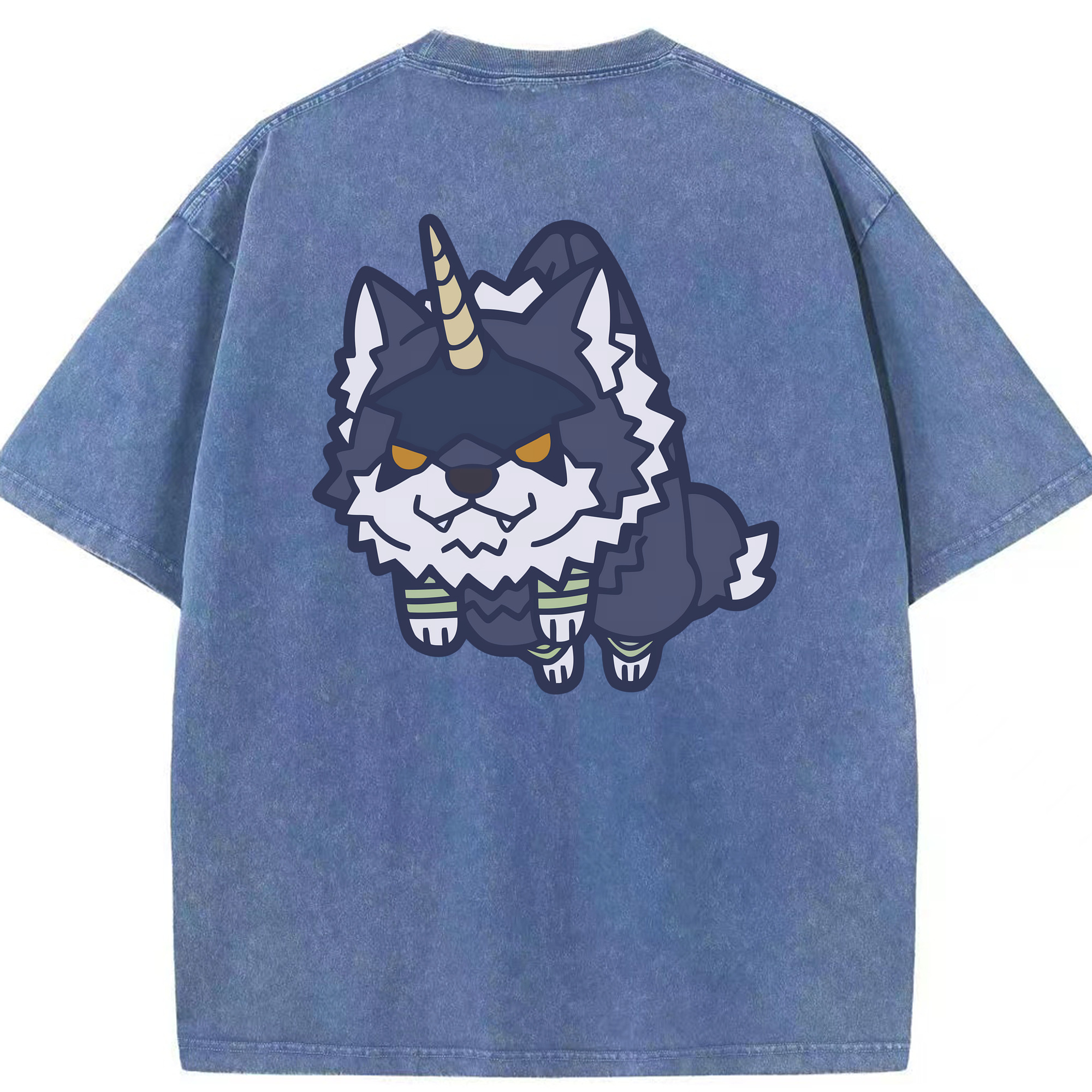 （画像用） 転スラ Regarding Reincarnated to Slime 綿100% ヴィンテージ風 半袖Tシャツ（背面プリント）