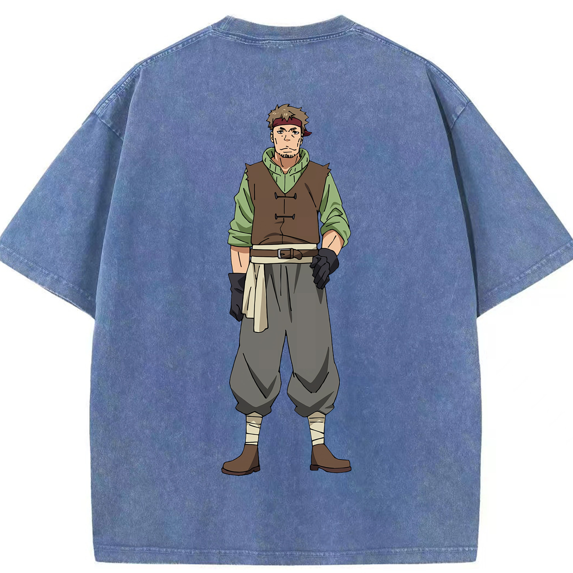 （画像用） 転スラ Regarding Reincarnated to Slime 綿100% ヴィンテージ風 半袖Tシャツ（背面プリント）
