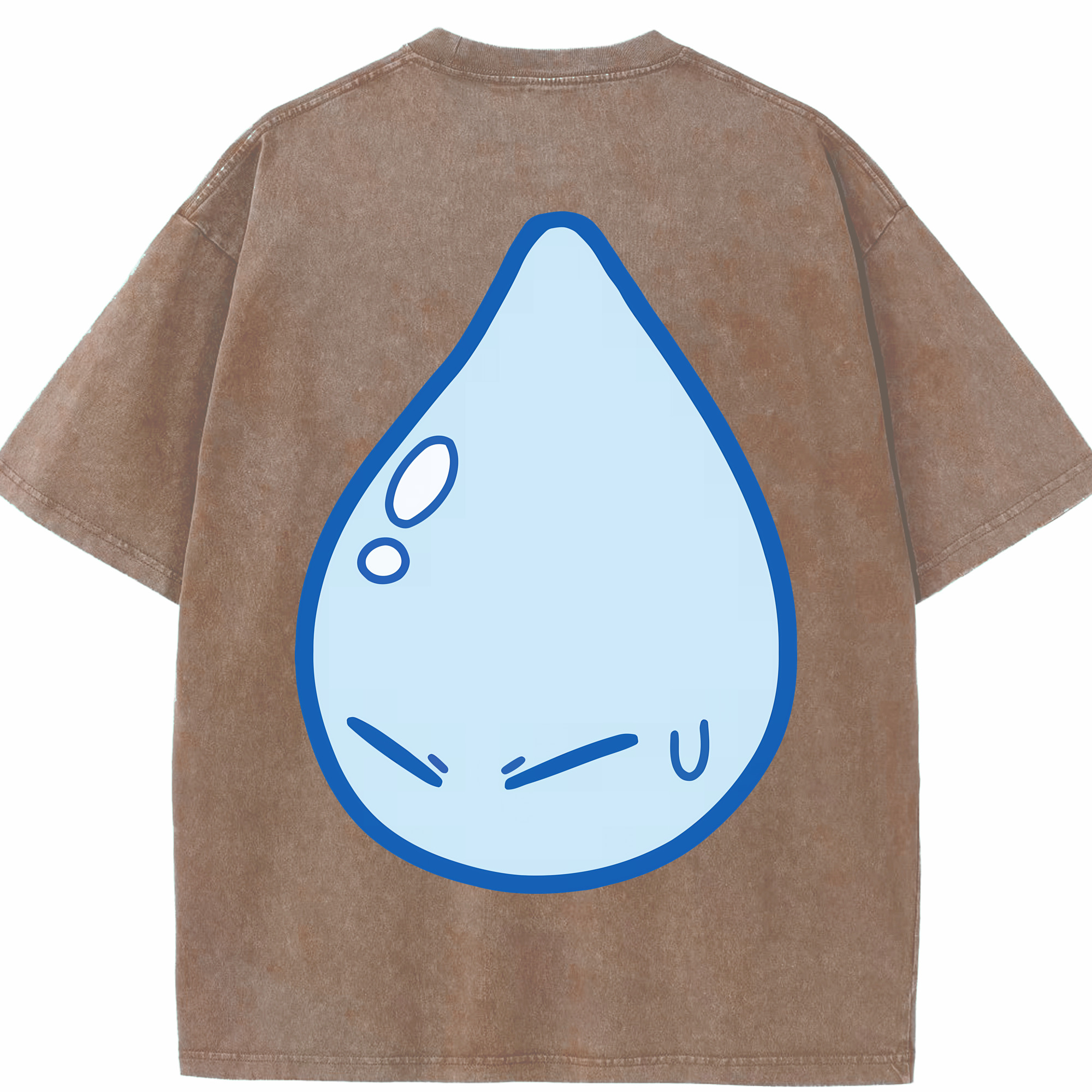 （画像用） 転スラ Regarding Reincarnated to Slime 綿100% ヴィンテージ風 半袖Tシャツ（背面プリント）