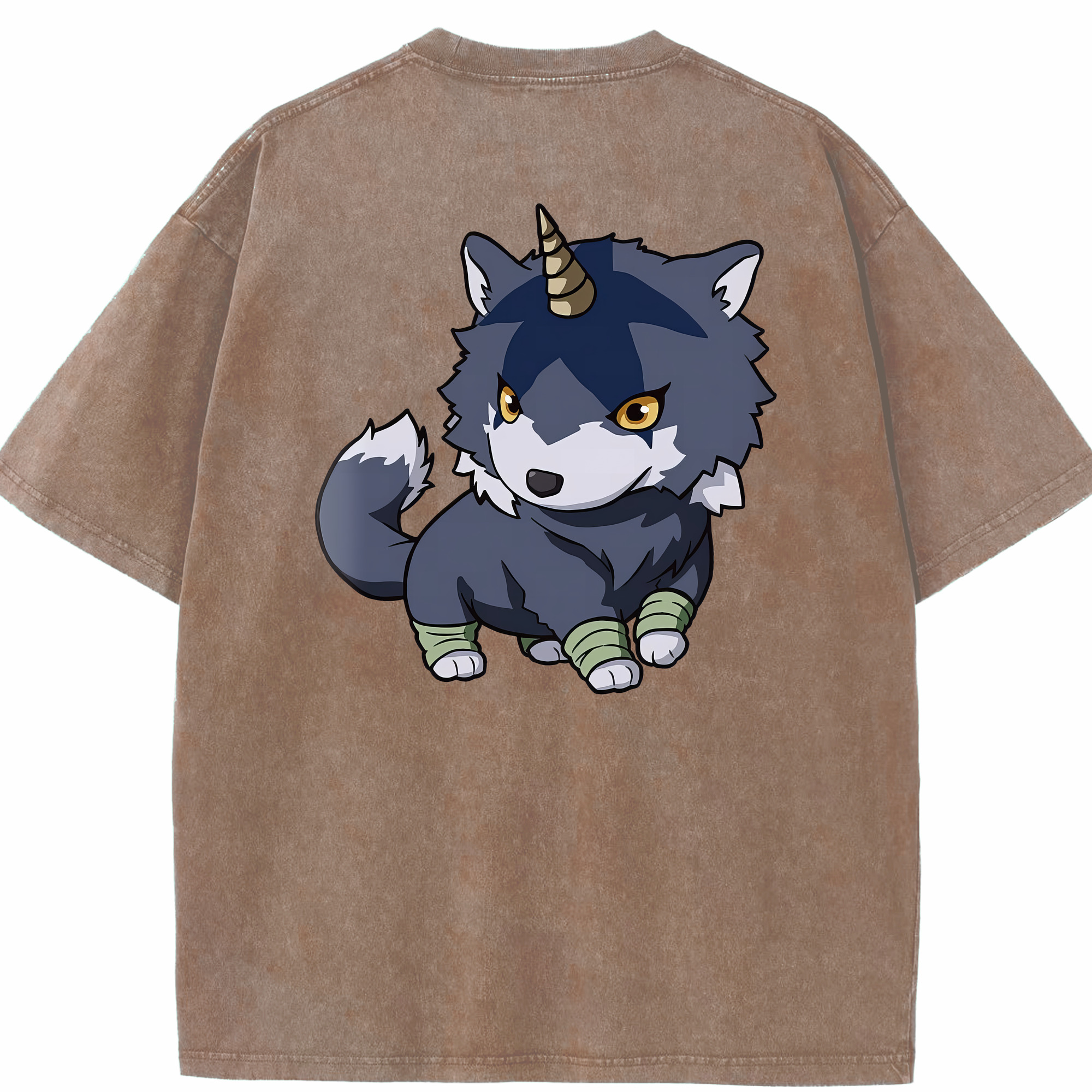 （画像用） 転スラ Regarding Reincarnated to Slime 綿100% ヴィンテージ風 半袖Tシャツ（背面プリント）