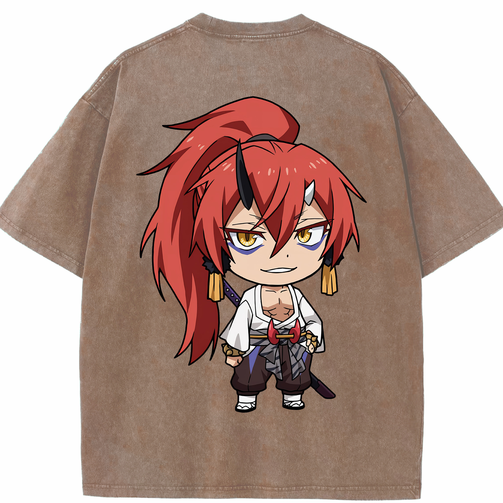 （画像用） 転スラ Regarding Reincarnated to Slime 綿100% ヴィンテージ風 半袖Tシャツ（背面プリント）