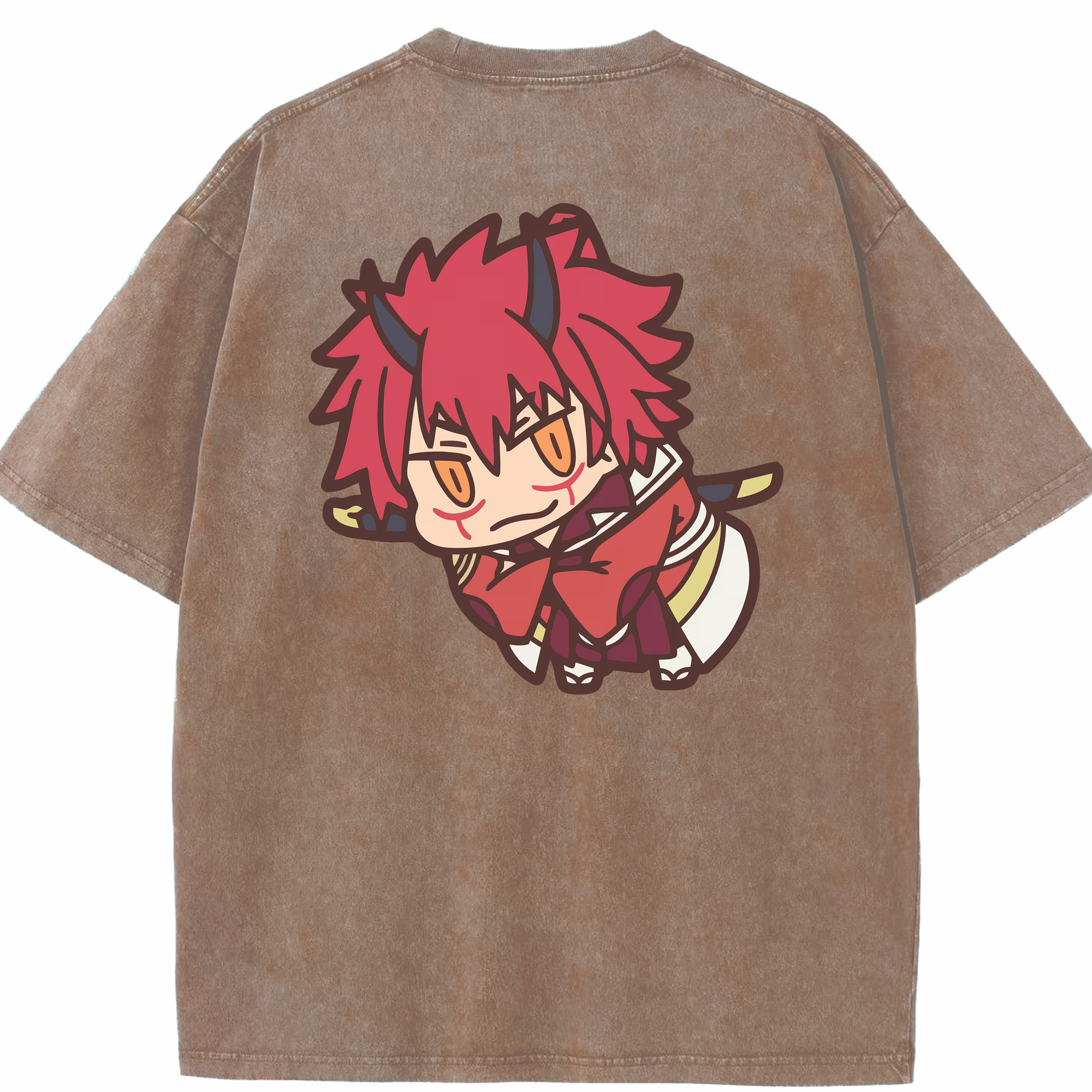 （画像用） 転スラ Regarding Reincarnated to Slime 綿100% ヴィンテージ風 半袖Tシャツ（背面プリント）