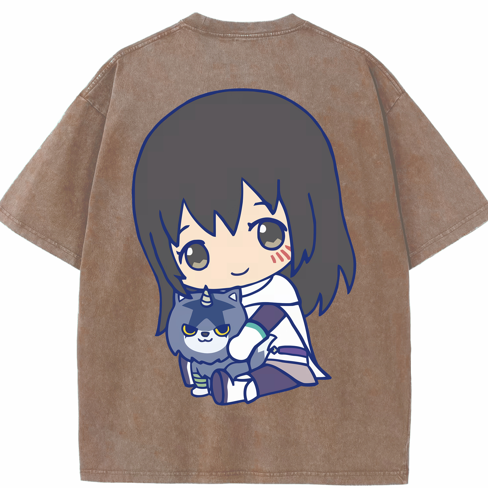 （画像用） 転スラ Regarding Reincarnated to Slime 綿100% ヴィンテージ風 半袖Tシャツ（背面プリント）