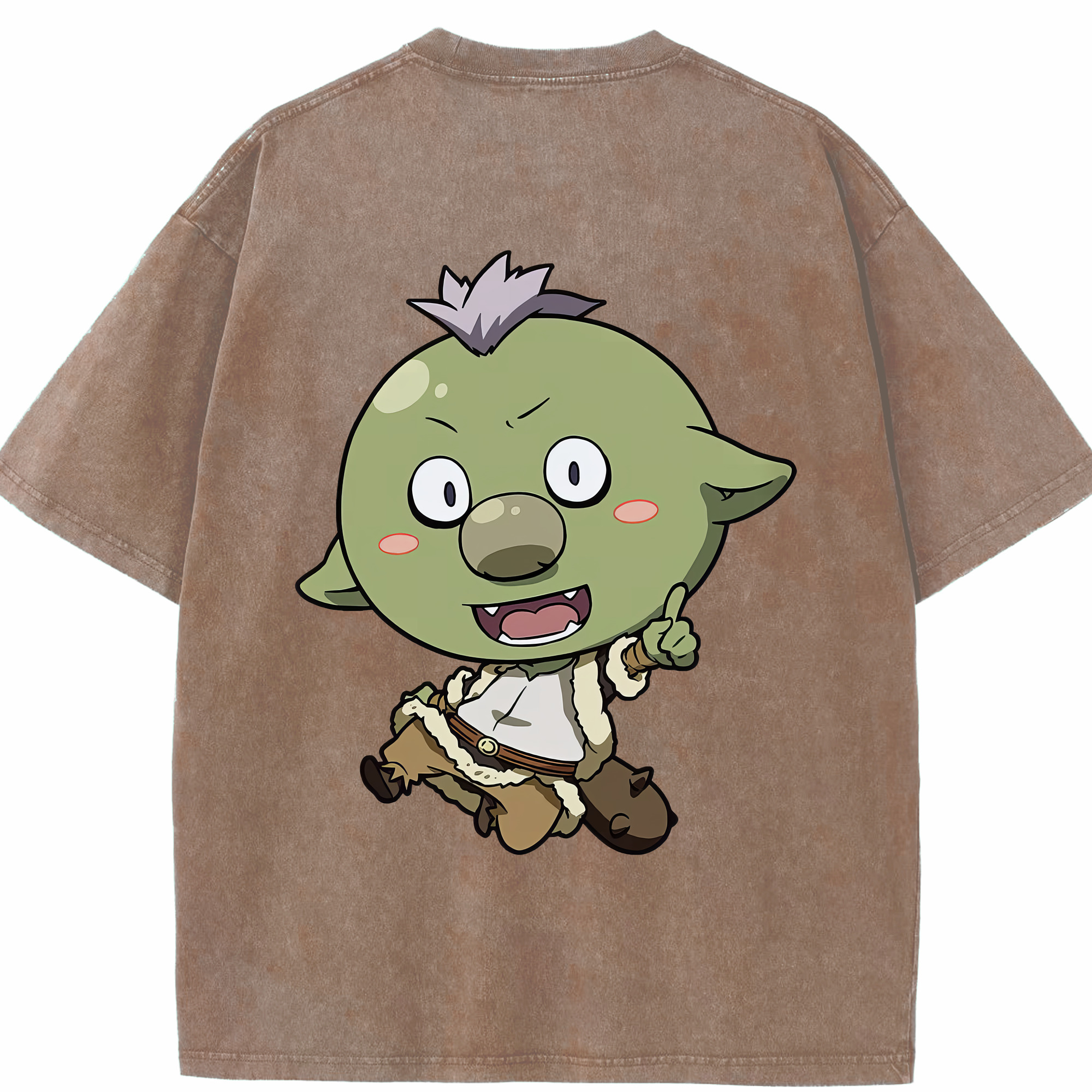 （画像用） 転スラ Regarding Reincarnated to Slime 綿100% ヴィンテージ風 半袖Tシャツ（背面プリント）