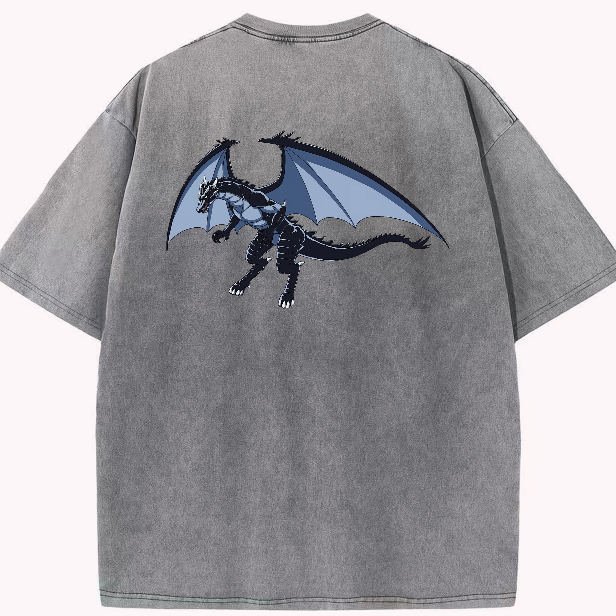 （画像用） 転スラ Regarding Reincarnated to Slime 綿100% ヴィンテージ風 半袖Tシャツ（背面プリント）