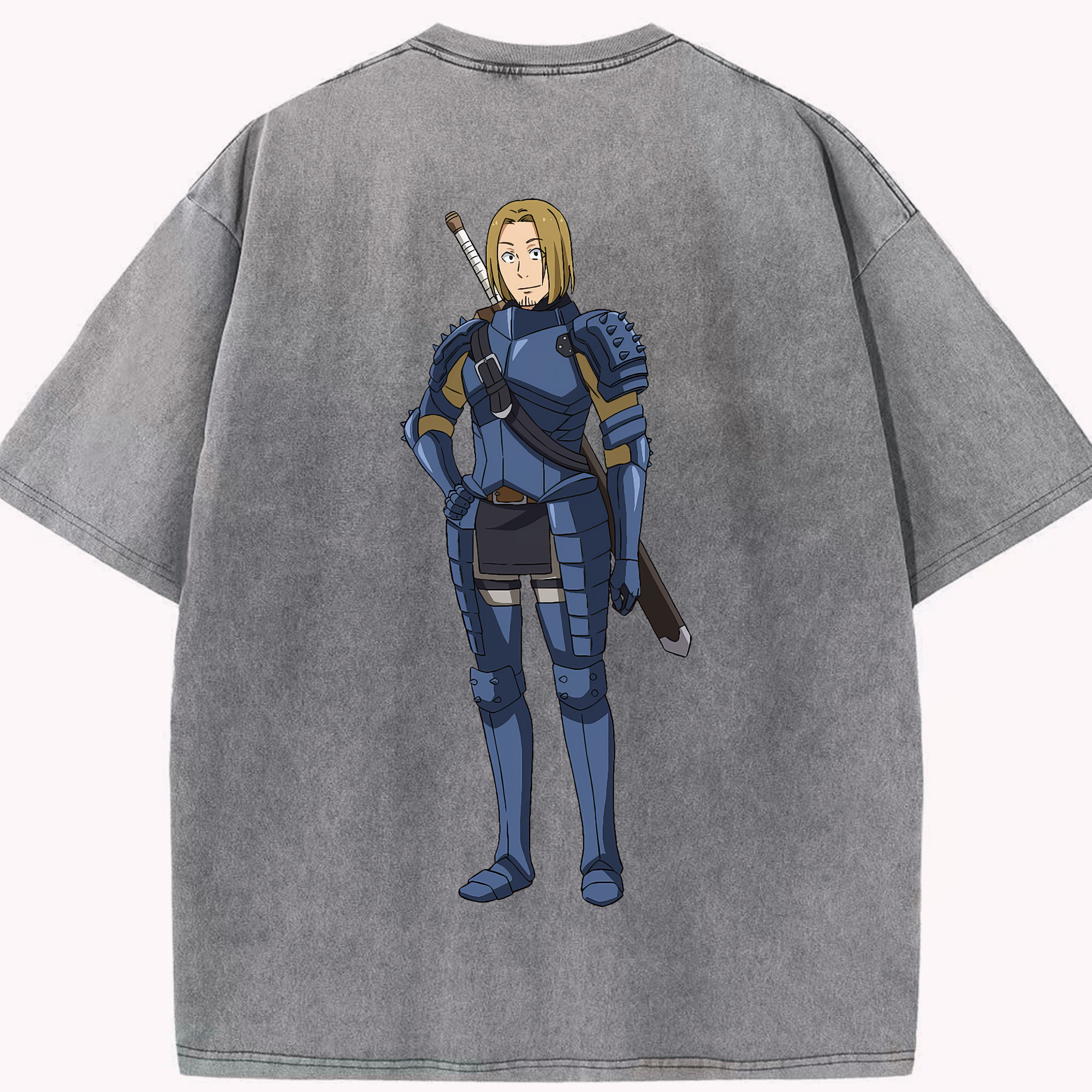 （画像用） 転スラ Regarding Reincarnated to Slime 綿100% ヴィンテージ風 半袖Tシャツ（背面プリント）