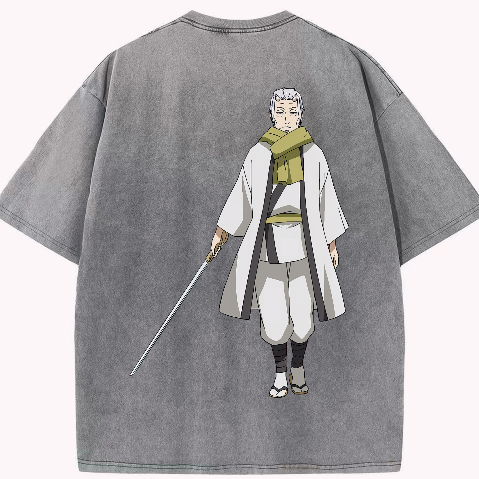 （画像用） 転スラ Regarding Reincarnated to Slime 綿100% ヴィンテージ風 半袖Tシャツ（背面プリント）