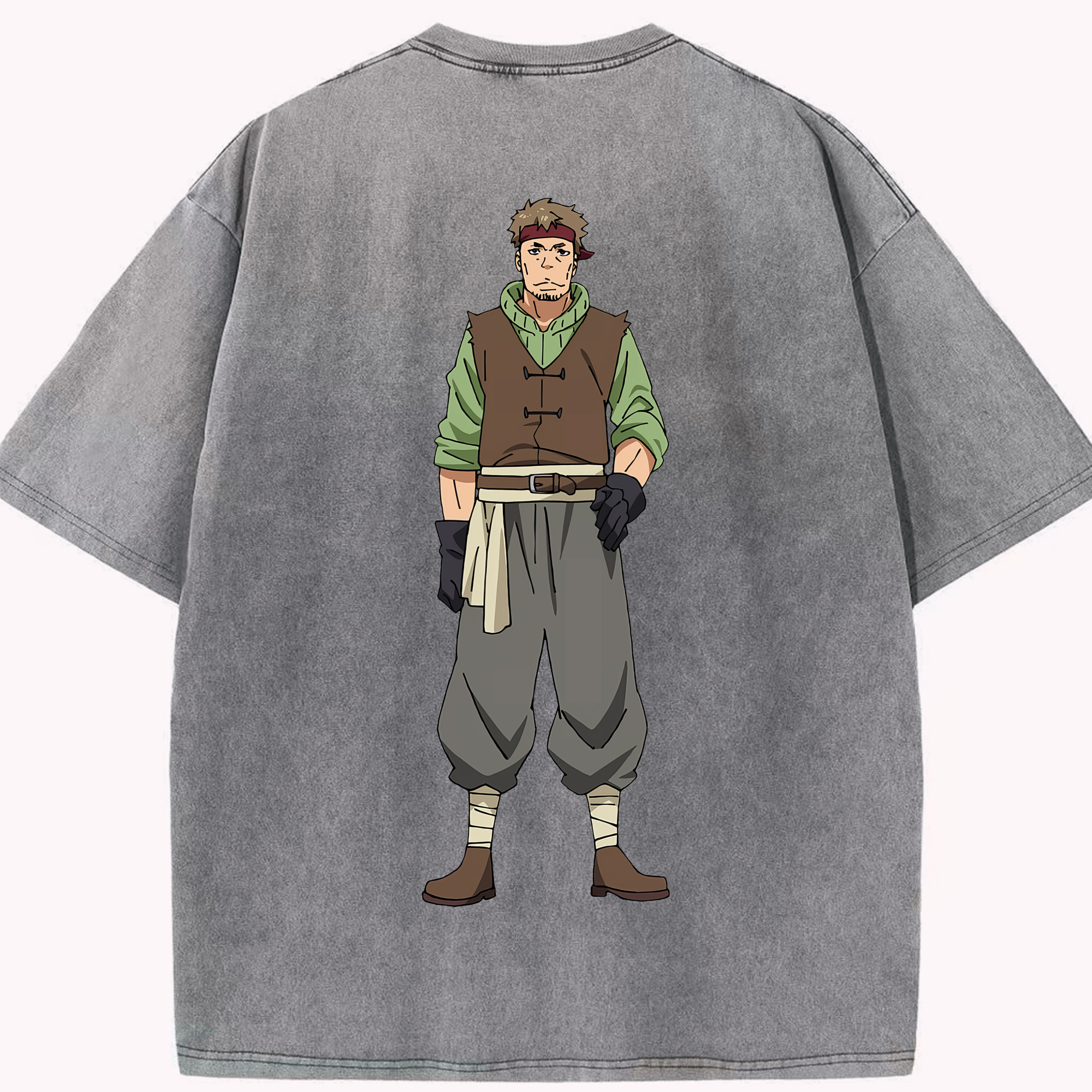 （画像用） 転スラ Regarding Reincarnated to Slime 綿100% ヴィンテージ風 半袖Tシャツ（背面プリント）
