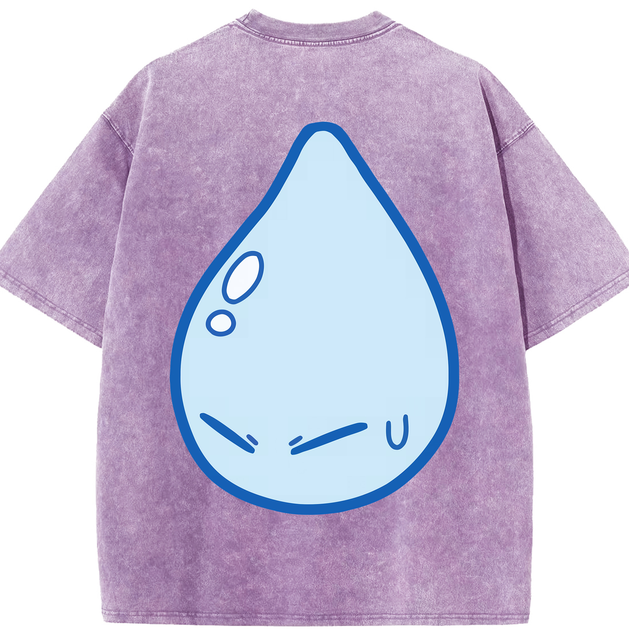 （画像用） 転スラ Regarding Reincarnated to Slime 綿100% ヴィンテージ風 半袖Tシャツ（背面プリント）