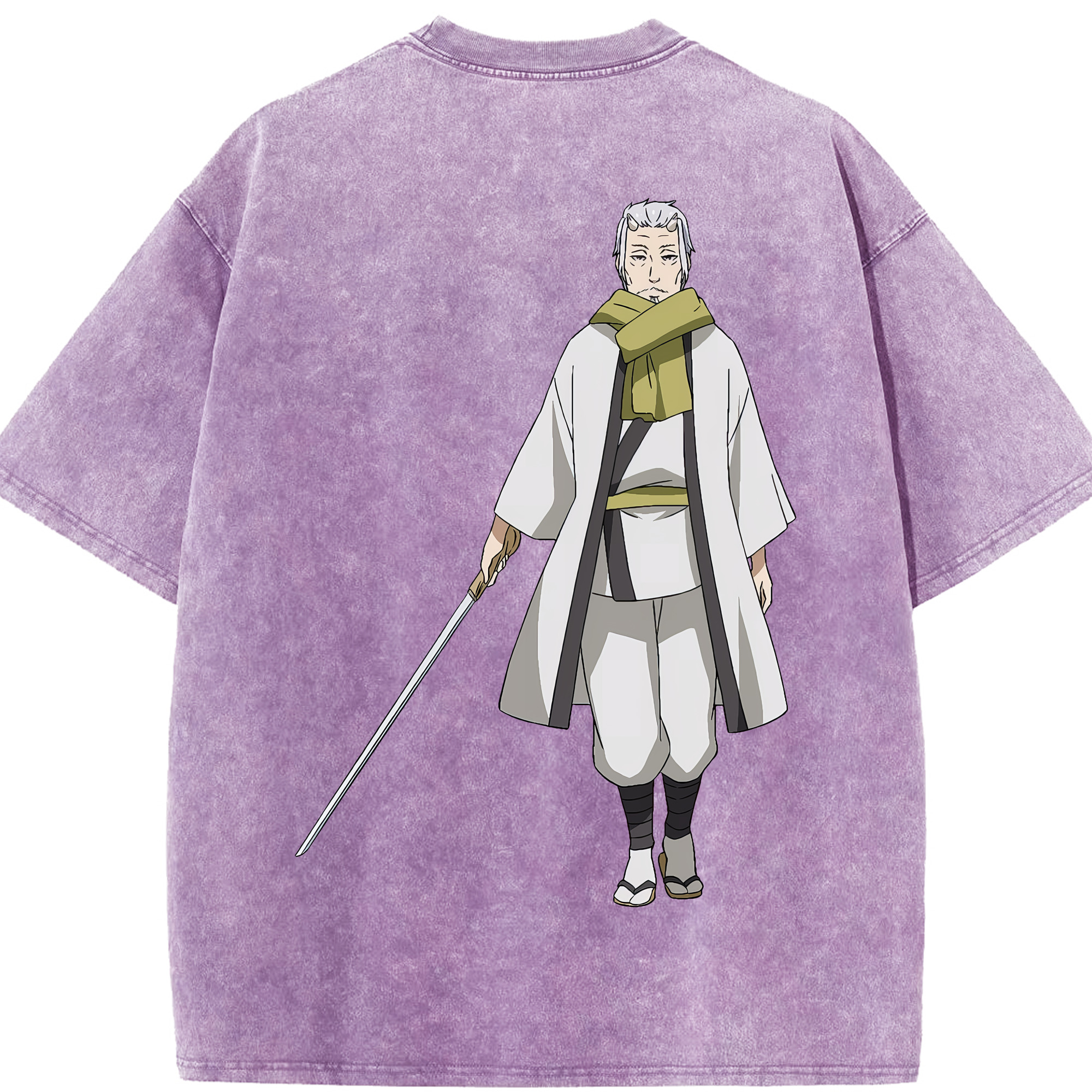（画像用） 転スラ Regarding Reincarnated to Slime 綿100% ヴィンテージ風 半袖Tシャツ（背面プリント）