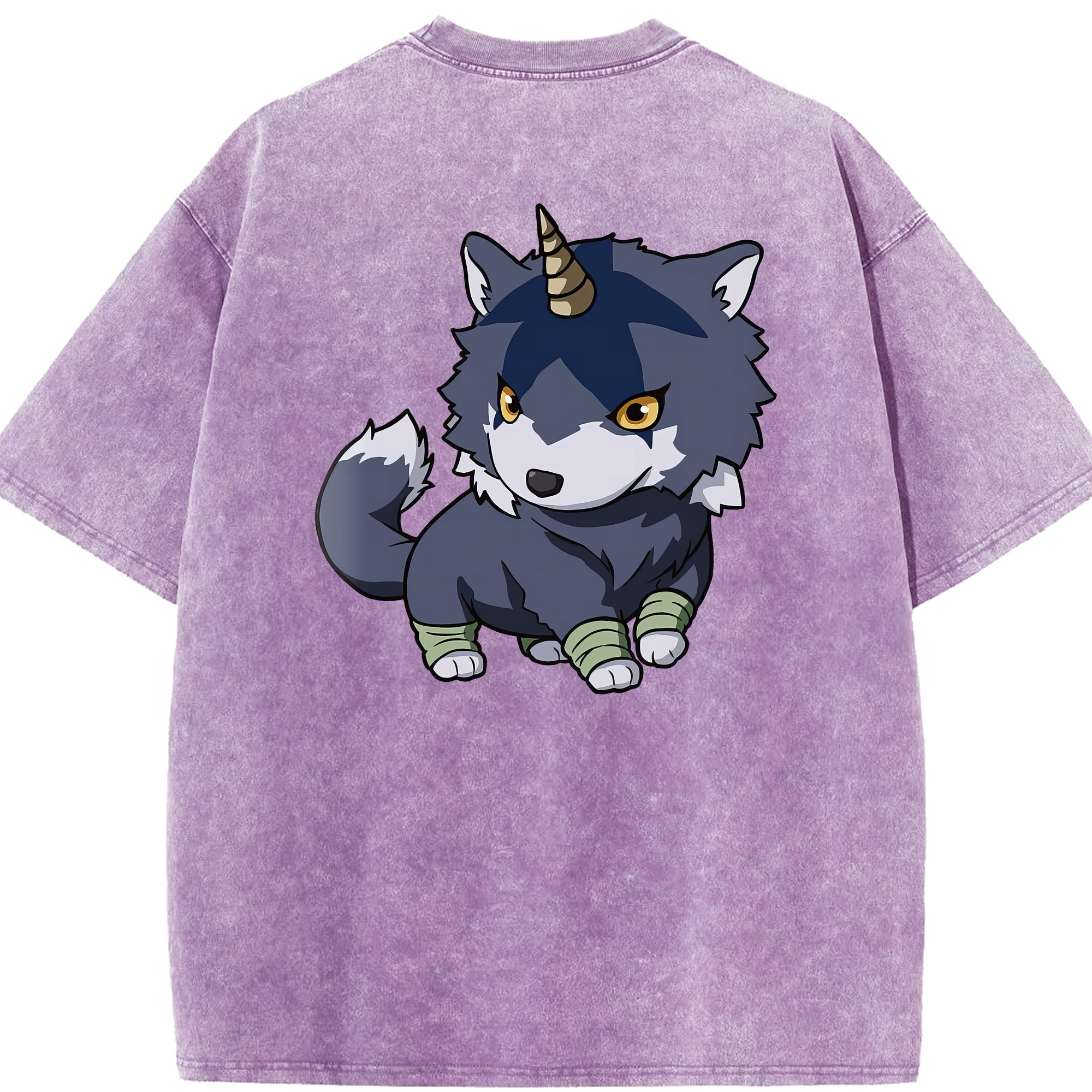 （画像用） 転スラ Regarding Reincarnated to Slime 綿100% ヴィンテージ風 半袖Tシャツ（背面プリント）