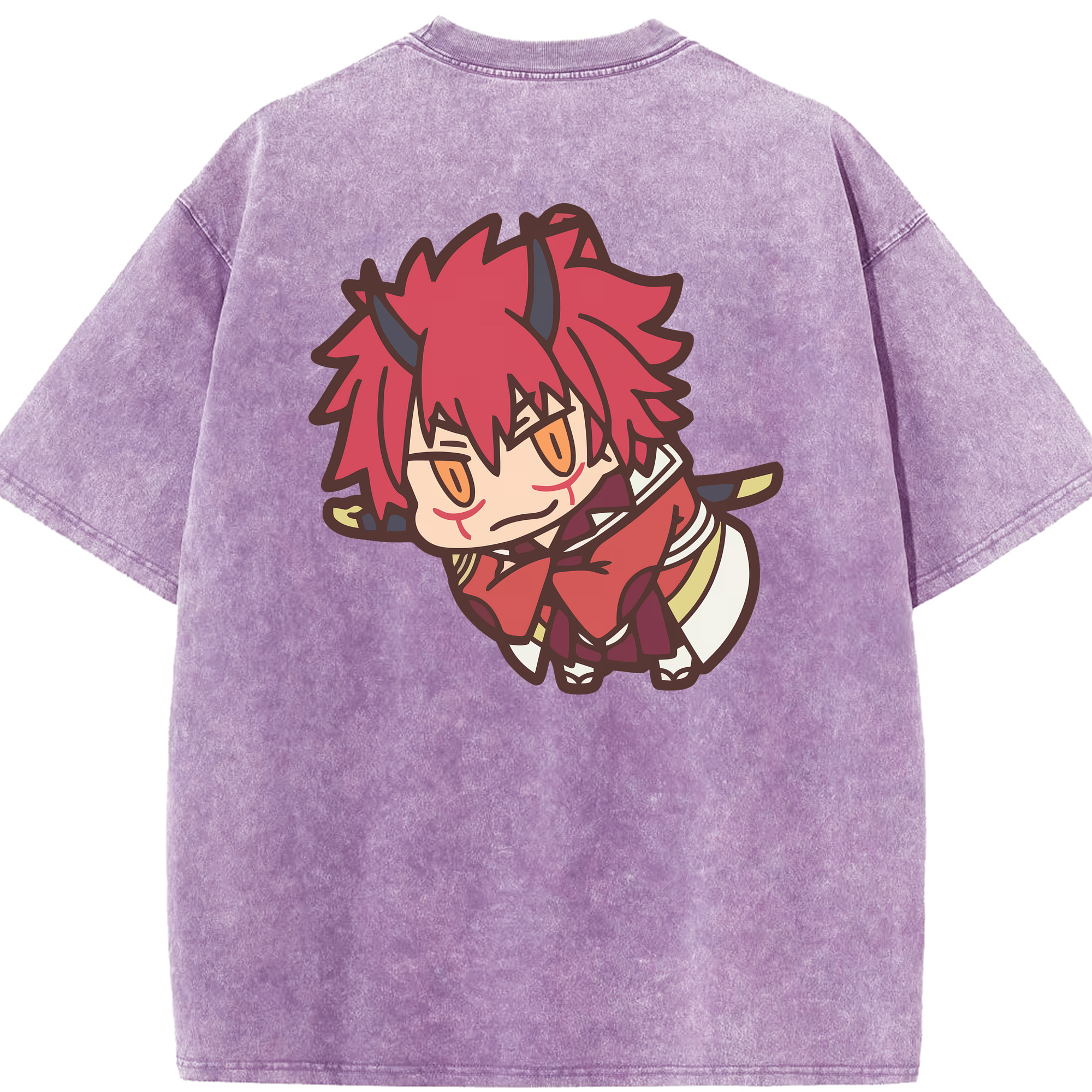 （画像用） 転スラ Regarding Reincarnated to Slime 綿100% ヴィンテージ風 半袖Tシャツ（背面プリント）