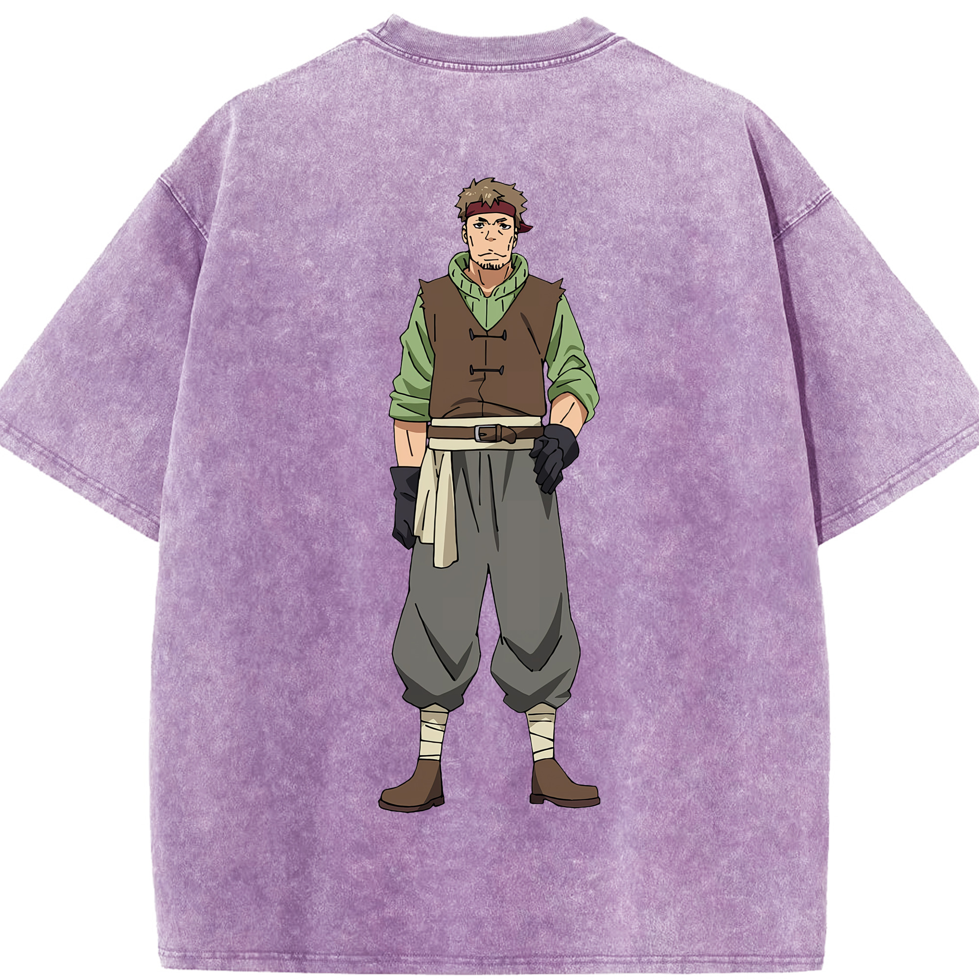 （画像用） 転スラ Regarding Reincarnated to Slime 綿100% ヴィンテージ風 半袖Tシャツ（背面プリント）