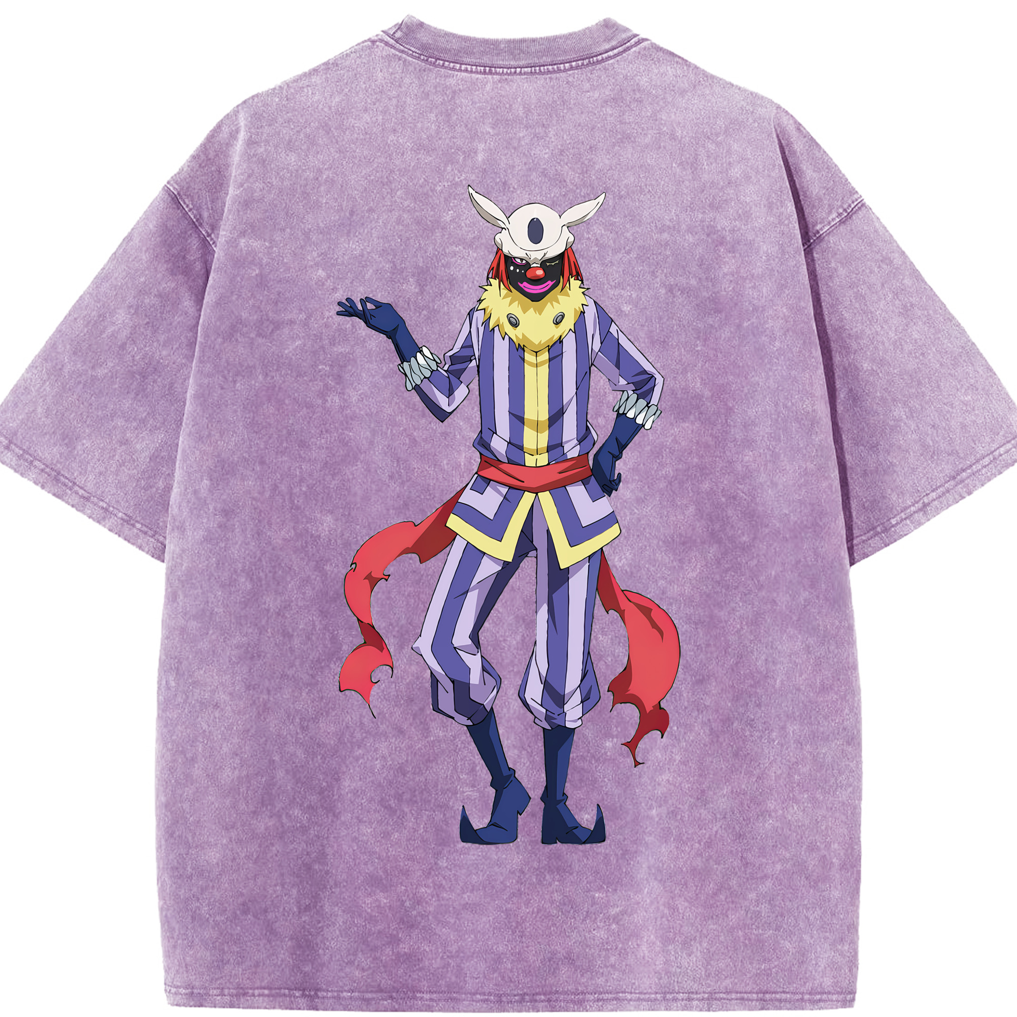 （画像用） 転スラ Regarding Reincarnated to Slime 綿100% ヴィンテージ風 半袖Tシャツ（背面プリント）