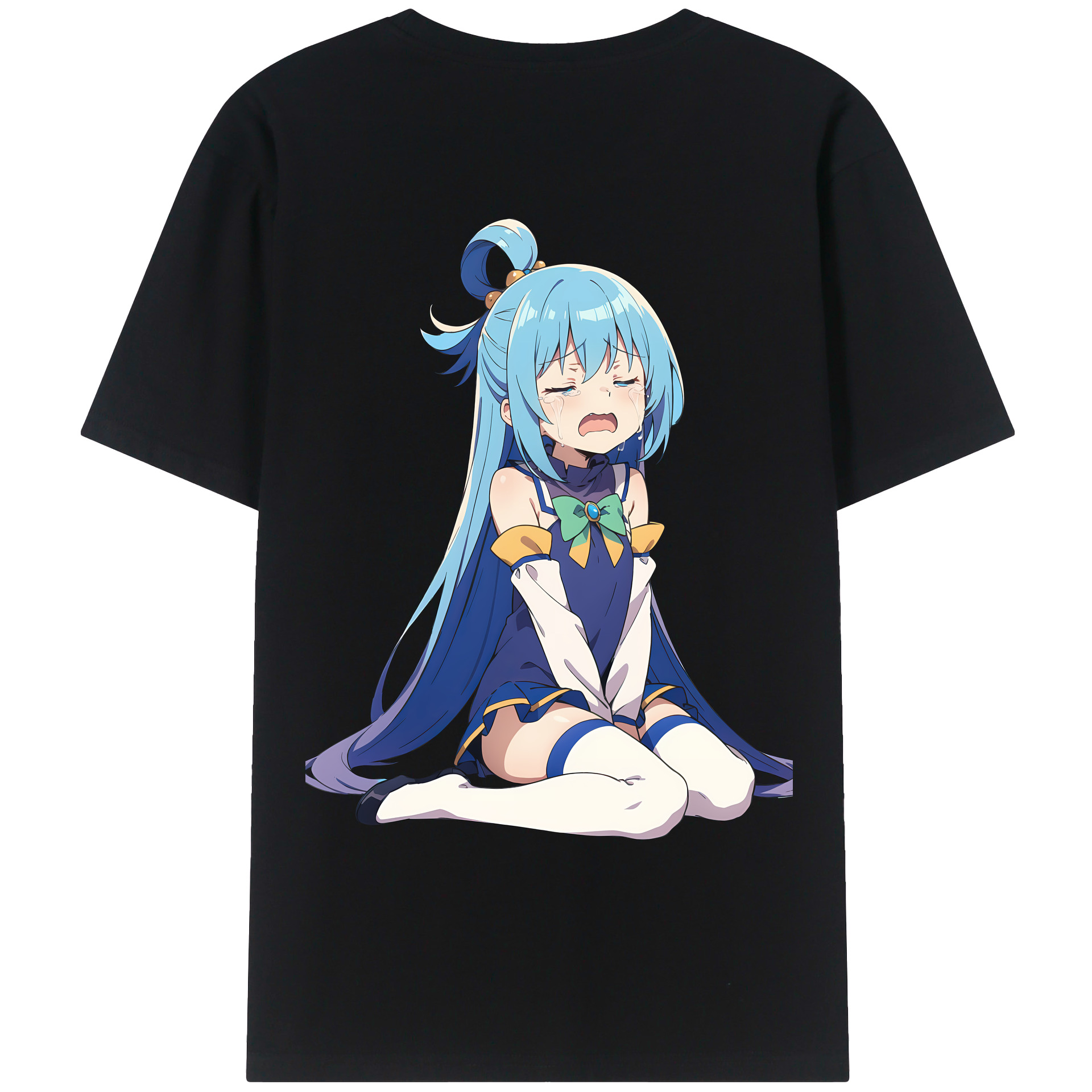 （画像用） 転スラ Regarding Reincarnated to Slime 綿100％ メンズ半袖Tシャツ（バックプリント） 通気性