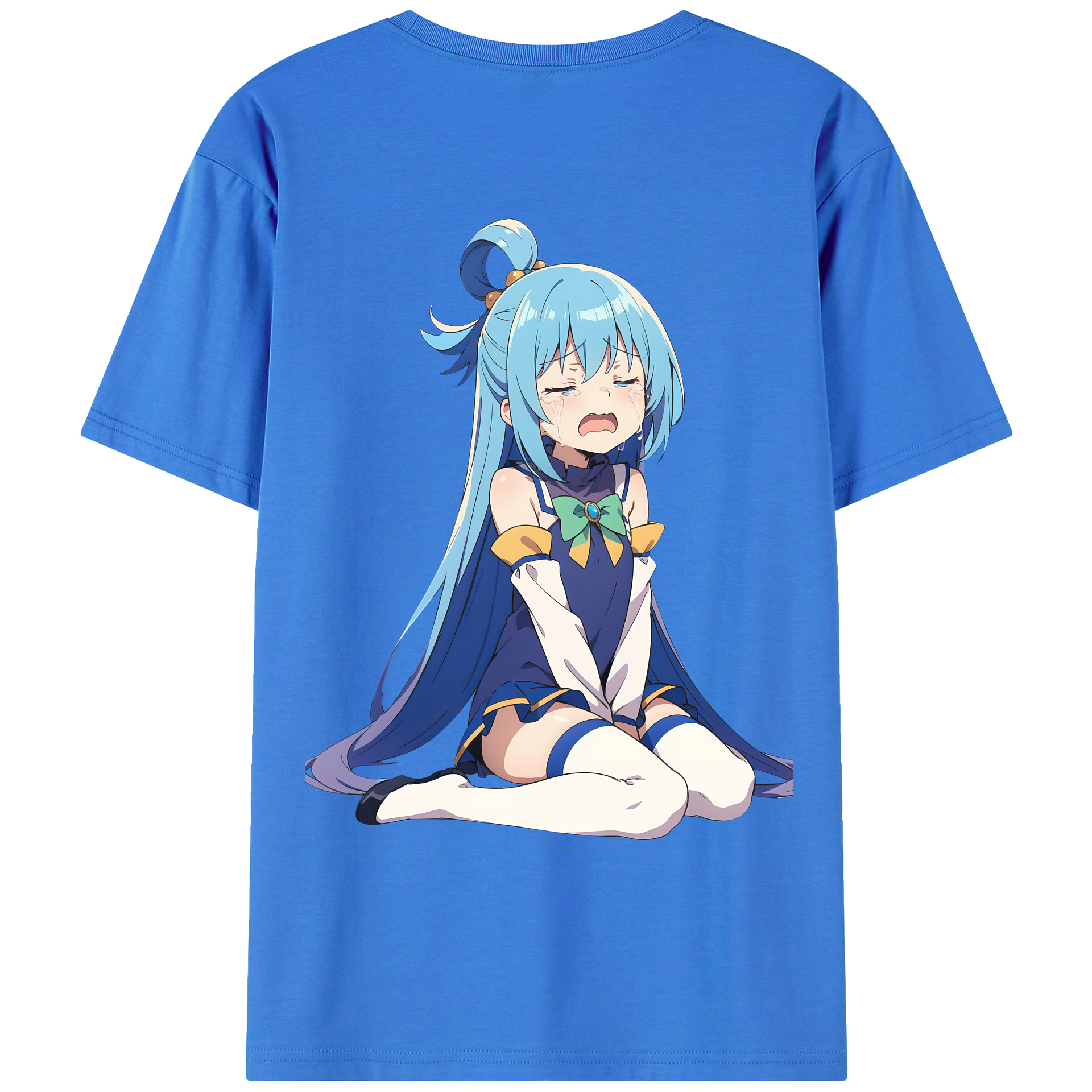 （画像用） 転スラ Regarding Reincarnated to Slime 綿100％ メンズ半袖Tシャツ（バックプリント） 通気性
