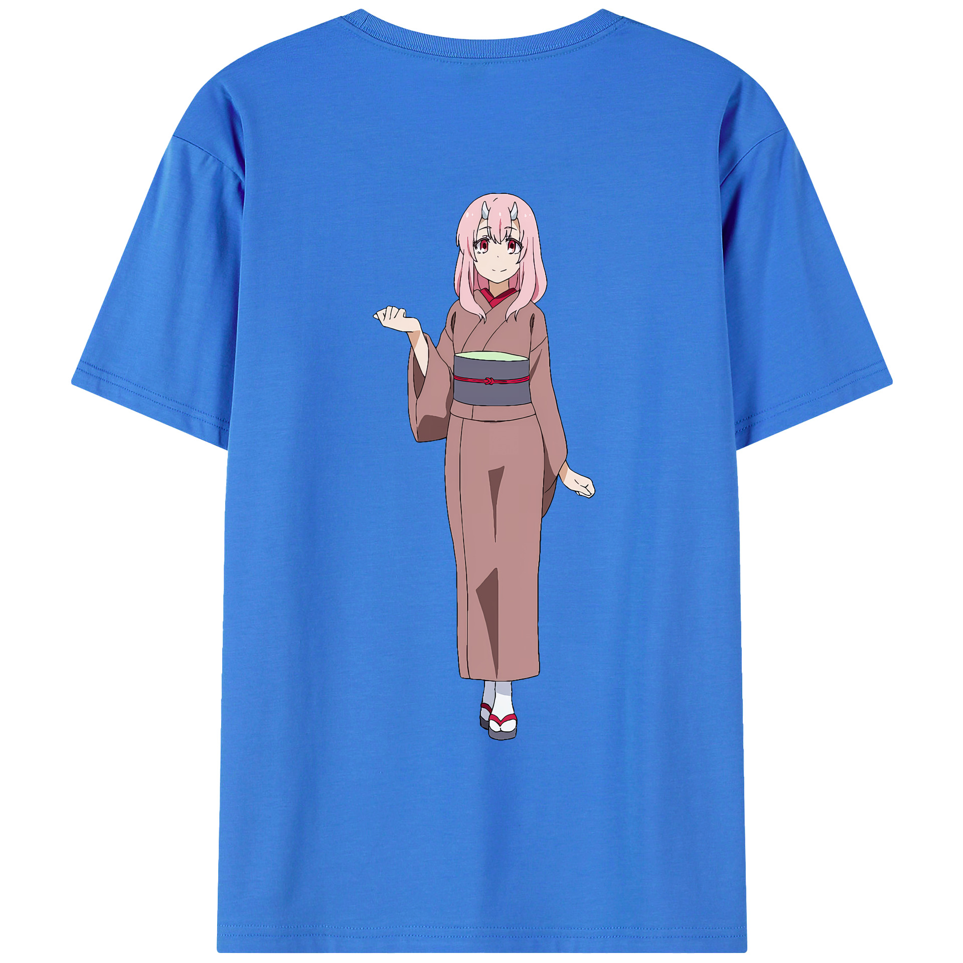 （画像用） 転スラ Regarding Reincarnated to Slime 綿100％ メンズ半袖Tシャツ（バックプリント） 通気性