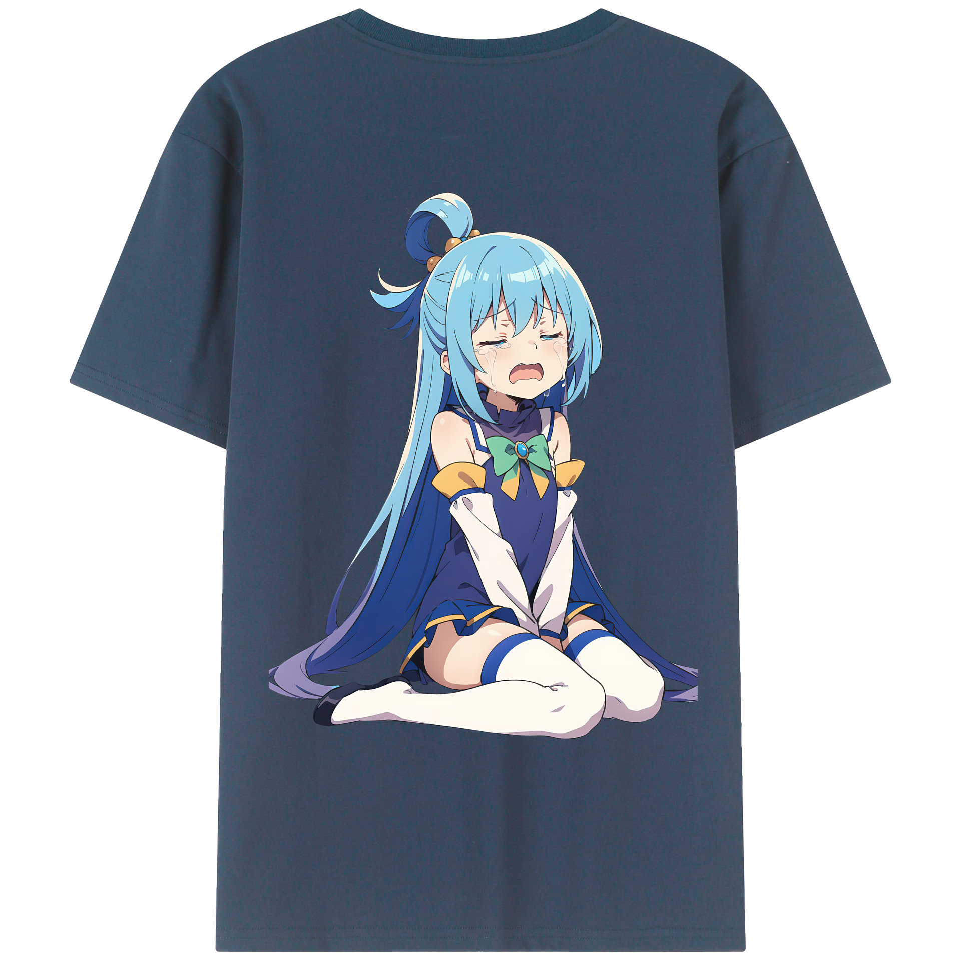 （画像用） 転スラ Regarding Reincarnated to Slime 綿100％ メンズ半袖Tシャツ（バックプリント） 通気性