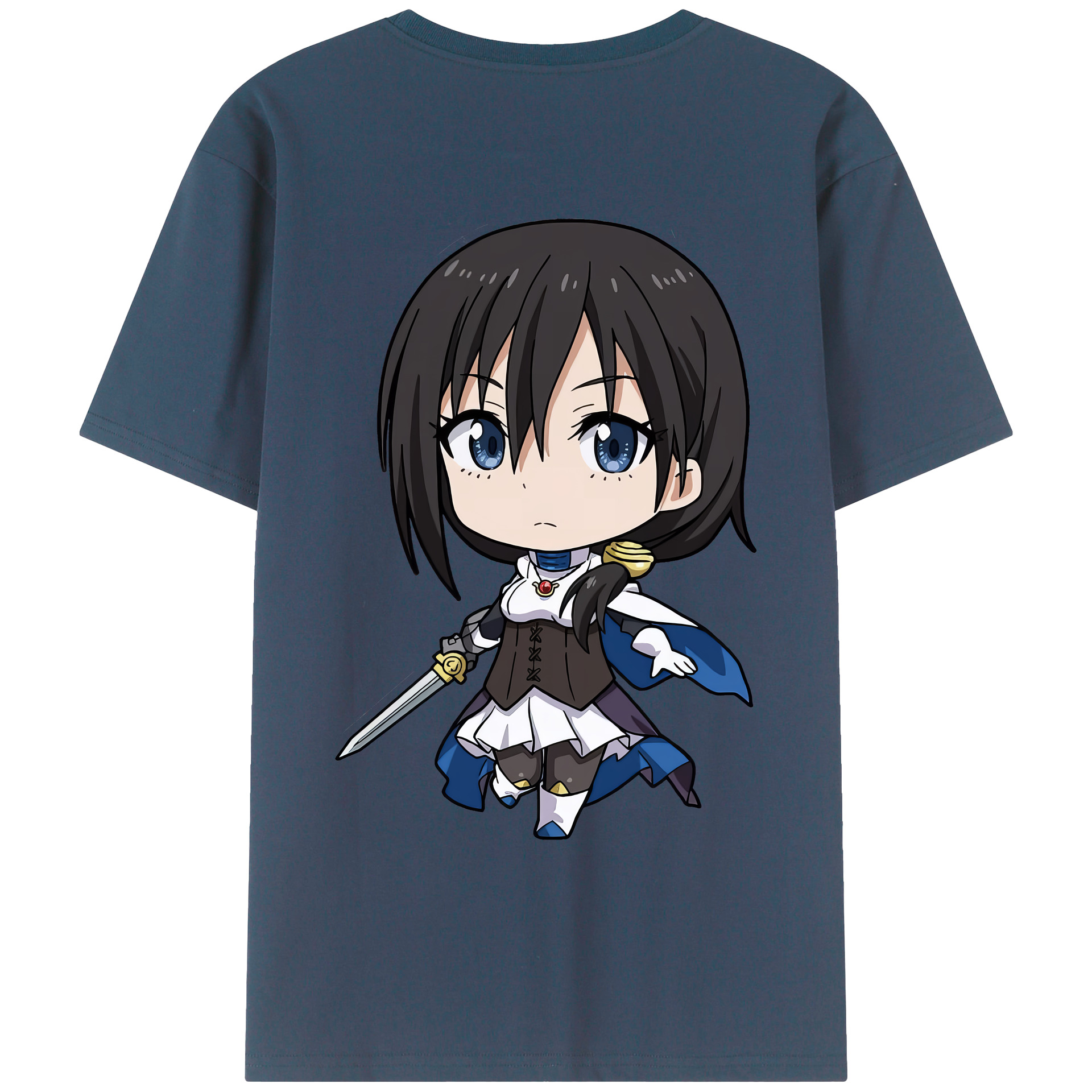 （画像用） 転スラ Regarding Reincarnated to Slime 綿100％ メンズ半袖Tシャツ（バックプリント） 通気性