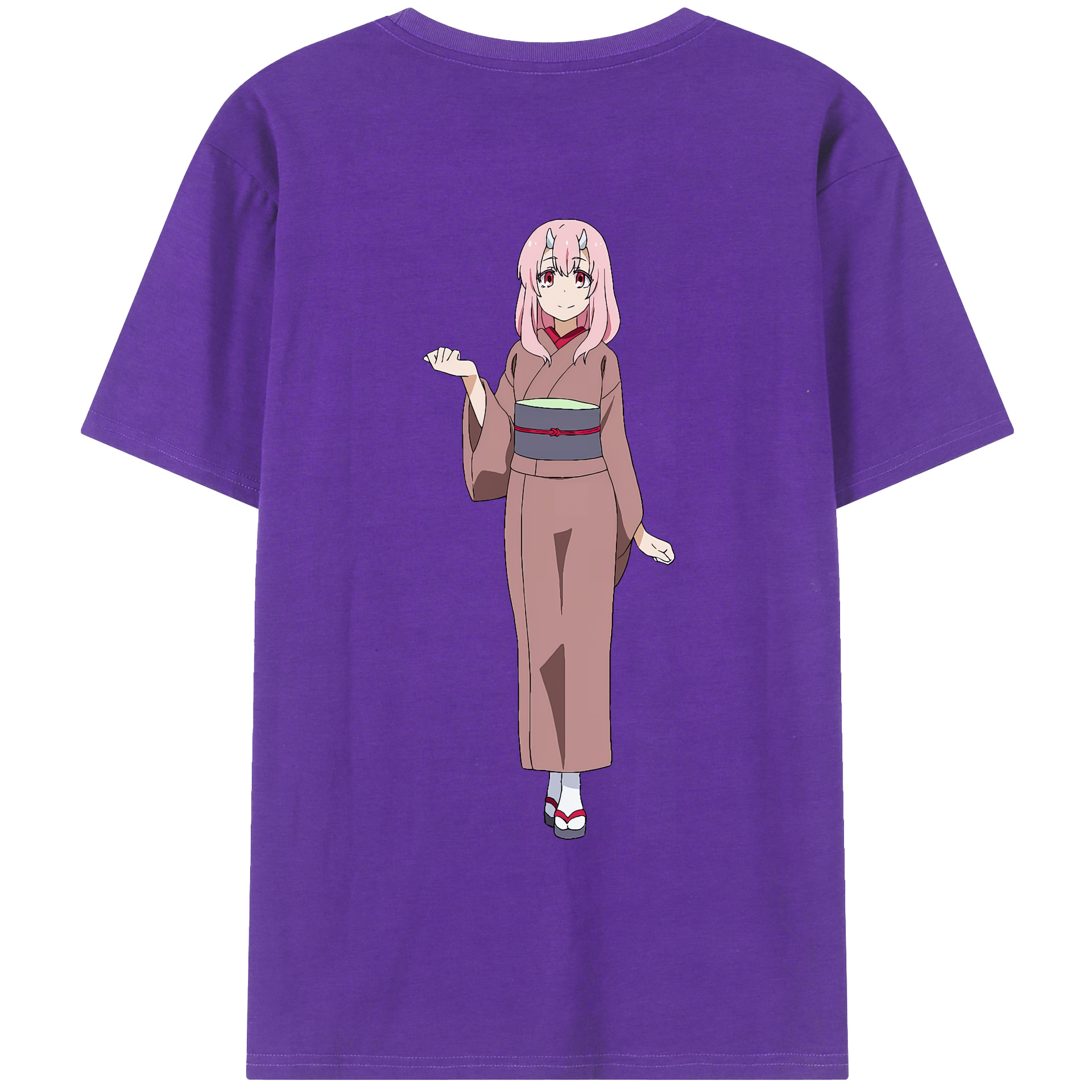 （画像用） 転スラ Regarding Reincarnated to Slime 綿100％ メンズ半袖Tシャツ（バックプリント） 通気性