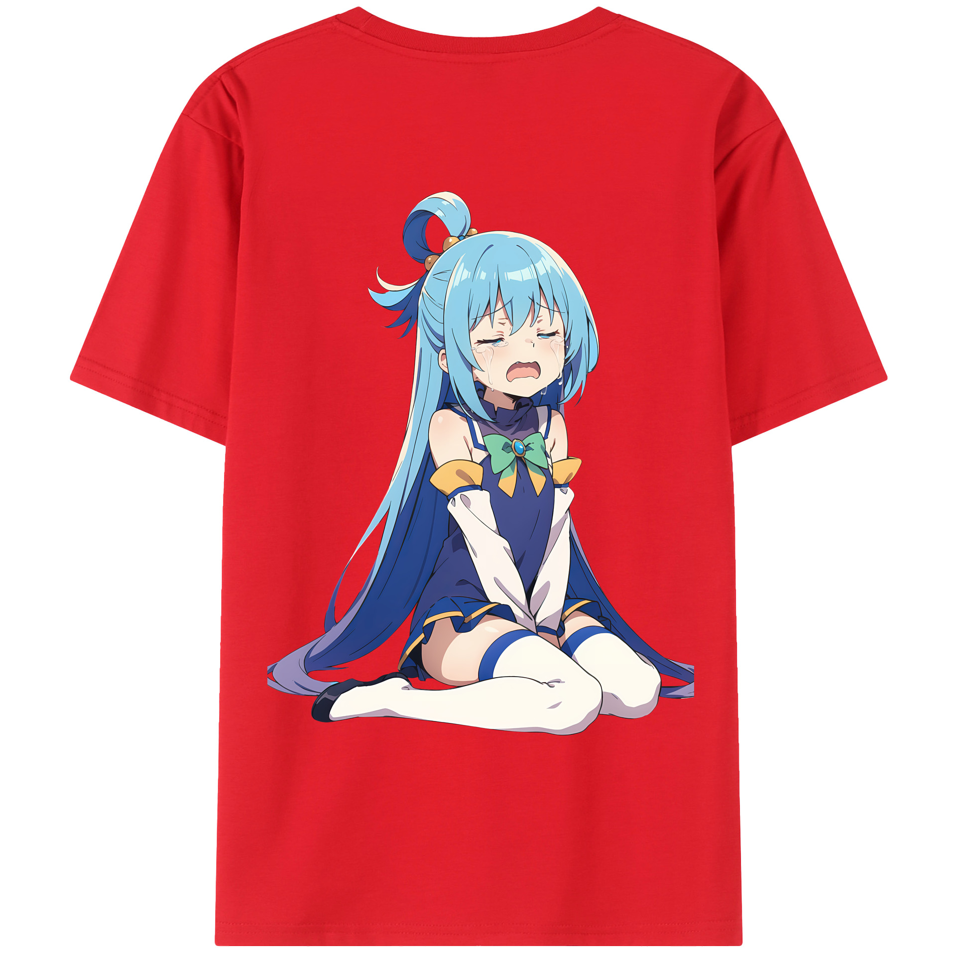 （画像用） 転スラ Regarding Reincarnated to Slime 綿100％ メンズ半袖Tシャツ（バックプリント） 通気性