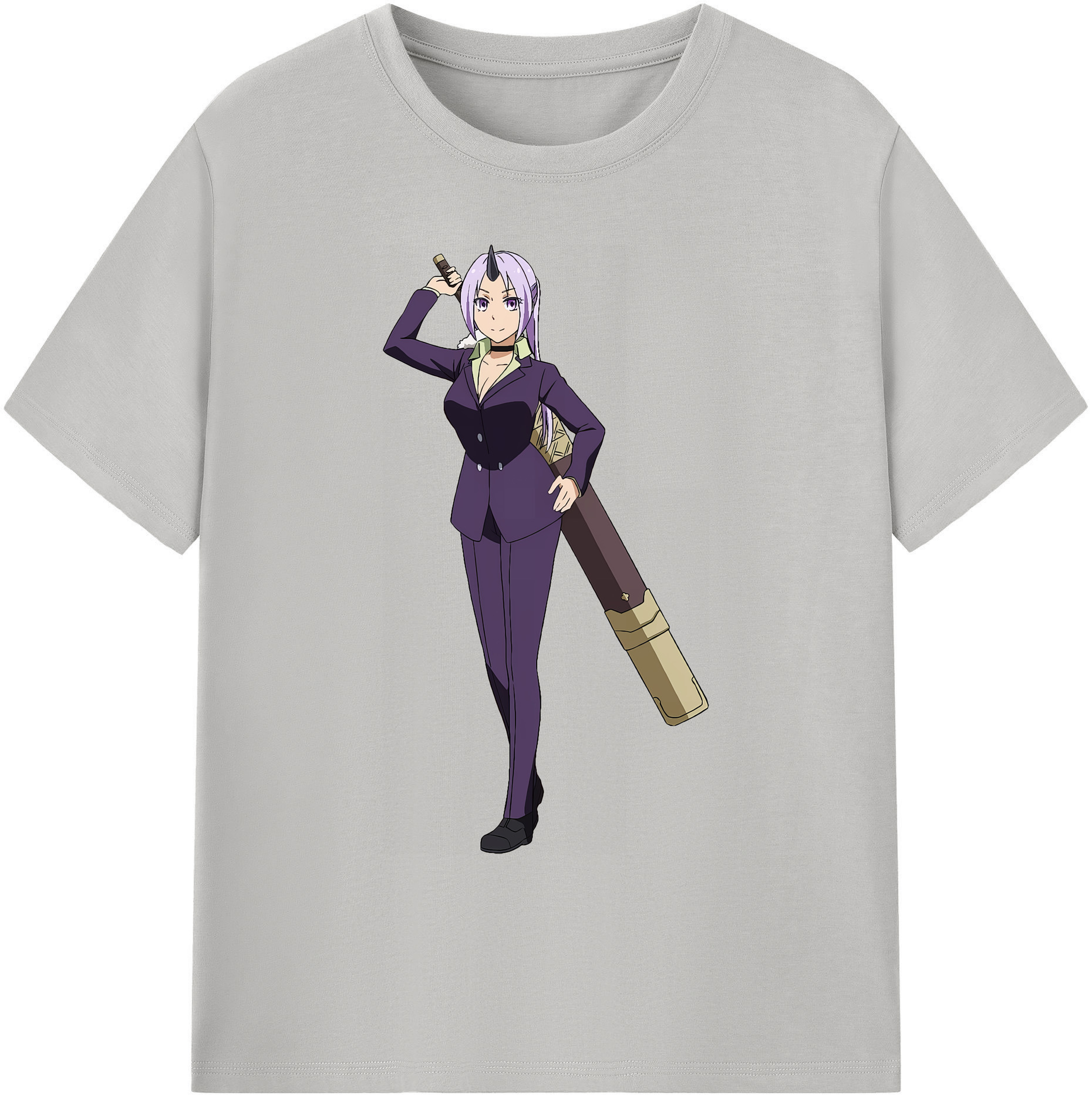 （画像用） 転スラ Regarding Reincarnated to Slime 綿100％ メンズ半袖Tシャツ｜肌触りやわらか＆通気性