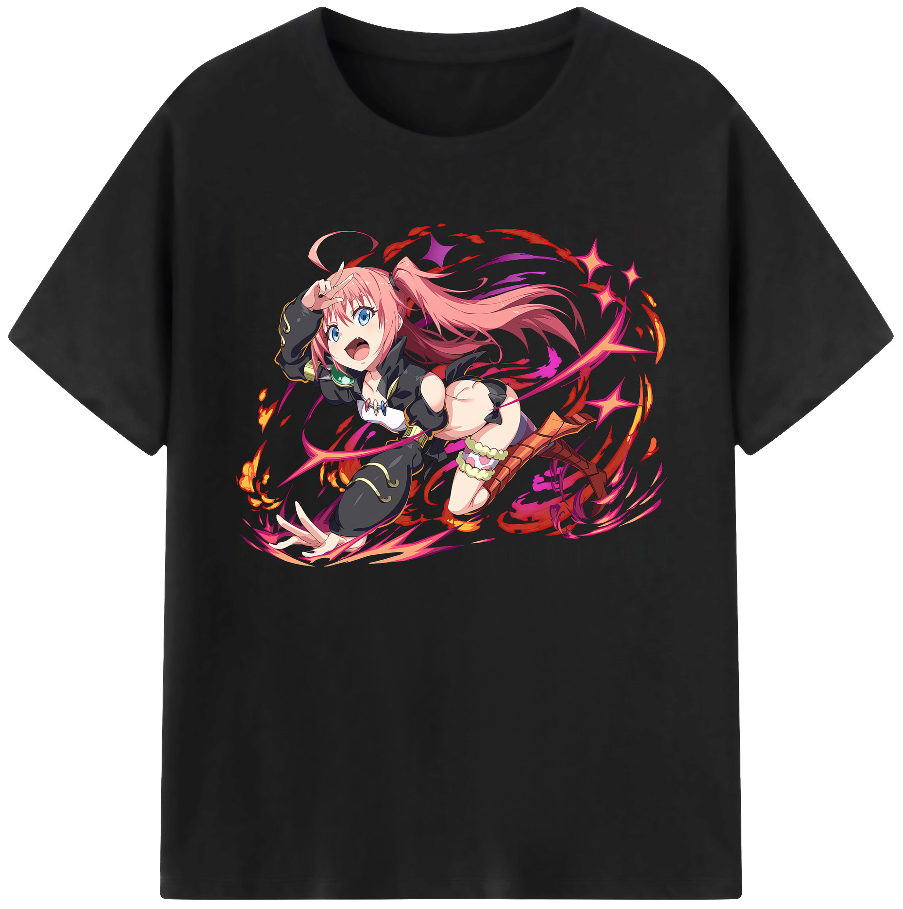 （画像用） 転スラ Regarding Reincarnated to Slime 綿100％ メンズ半袖Tシャツ｜肌触りやわらか＆通気性