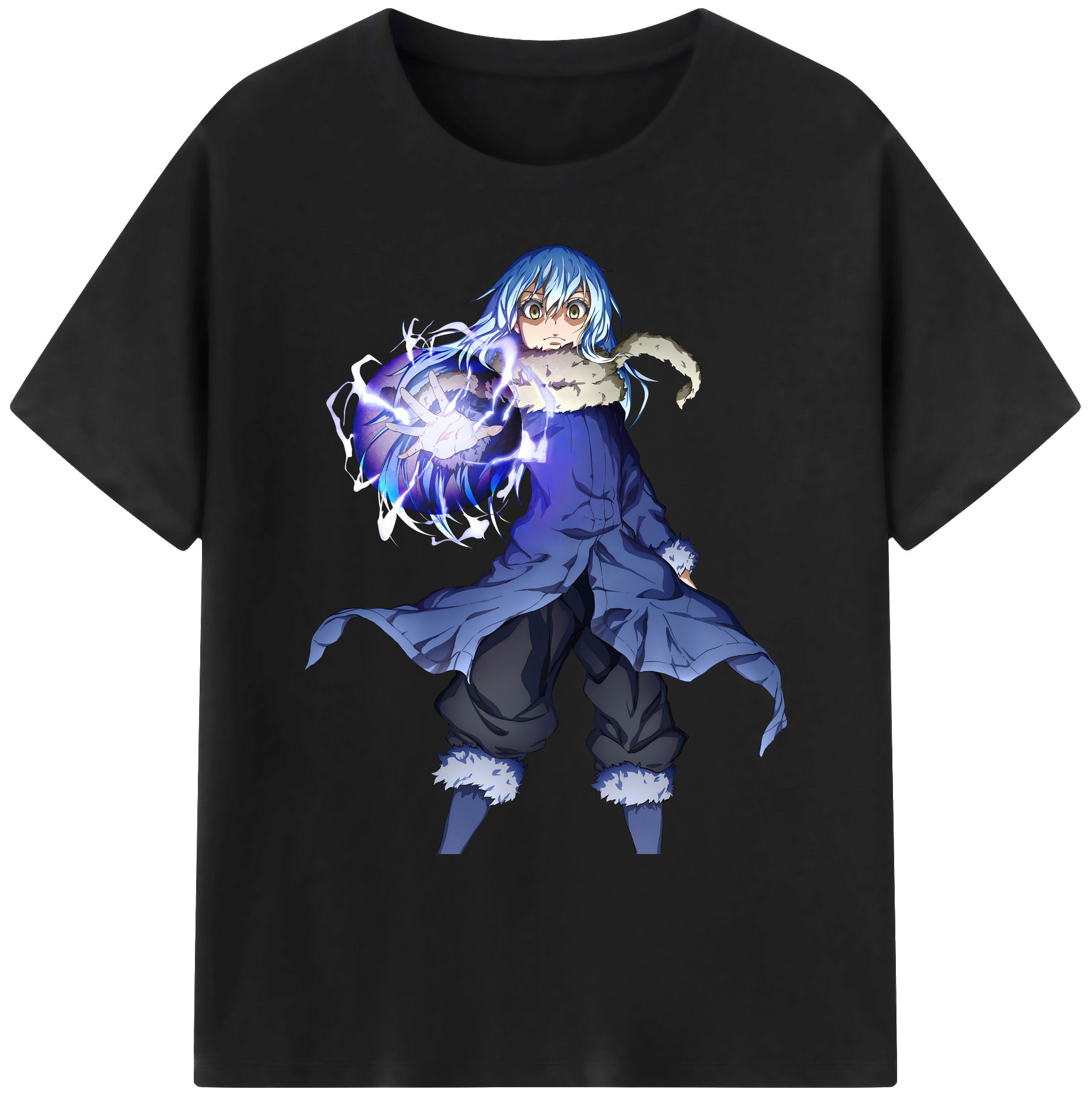 （画像用） 転スラ Regarding Reincarnated to Slime 綿100％ メンズ半袖Tシャツ｜肌触りやわらか＆通気性