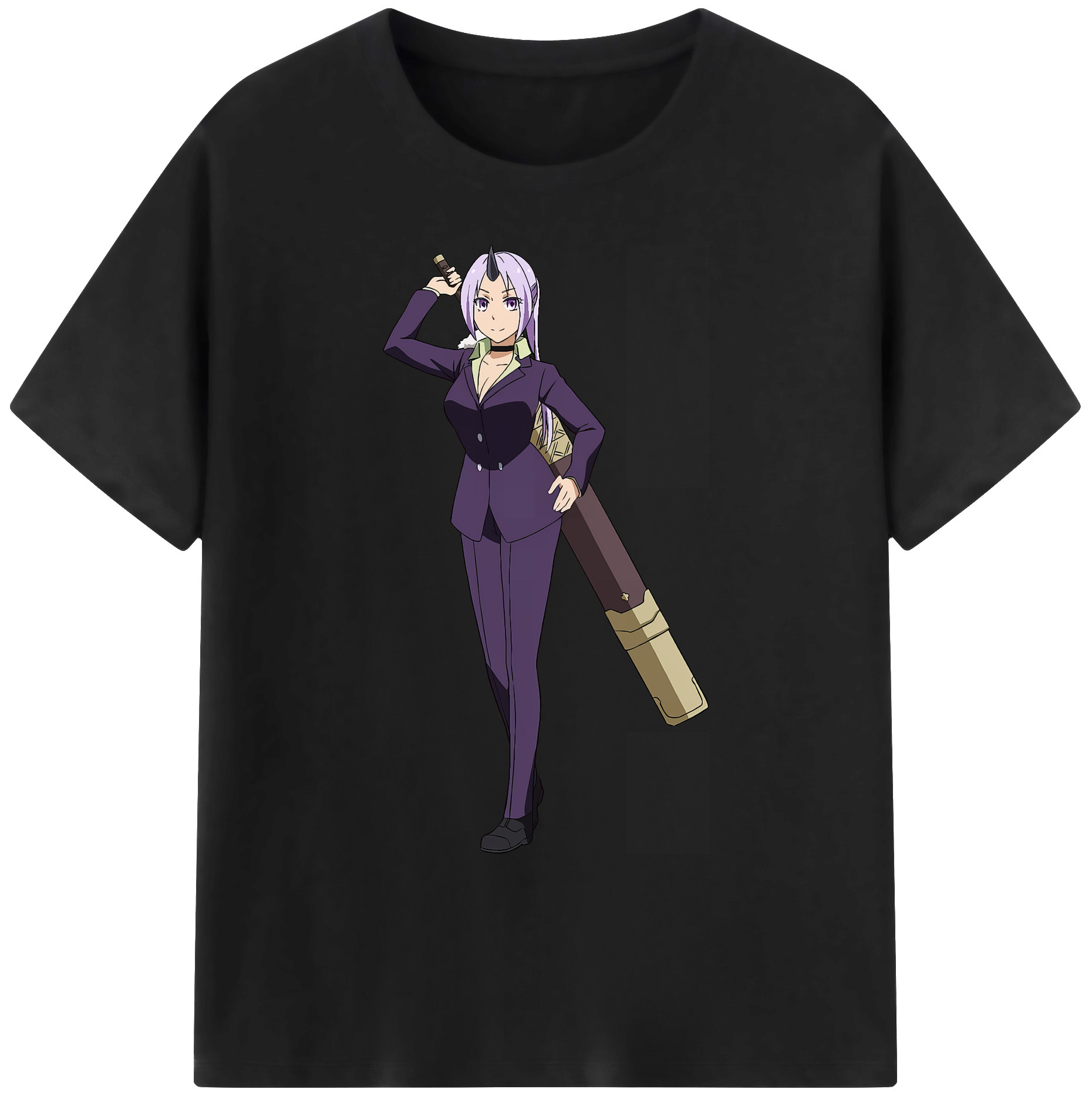 （画像用） 転スラ Regarding Reincarnated to Slime 綿100％ メンズ半袖Tシャツ｜肌触りやわらか＆通気性