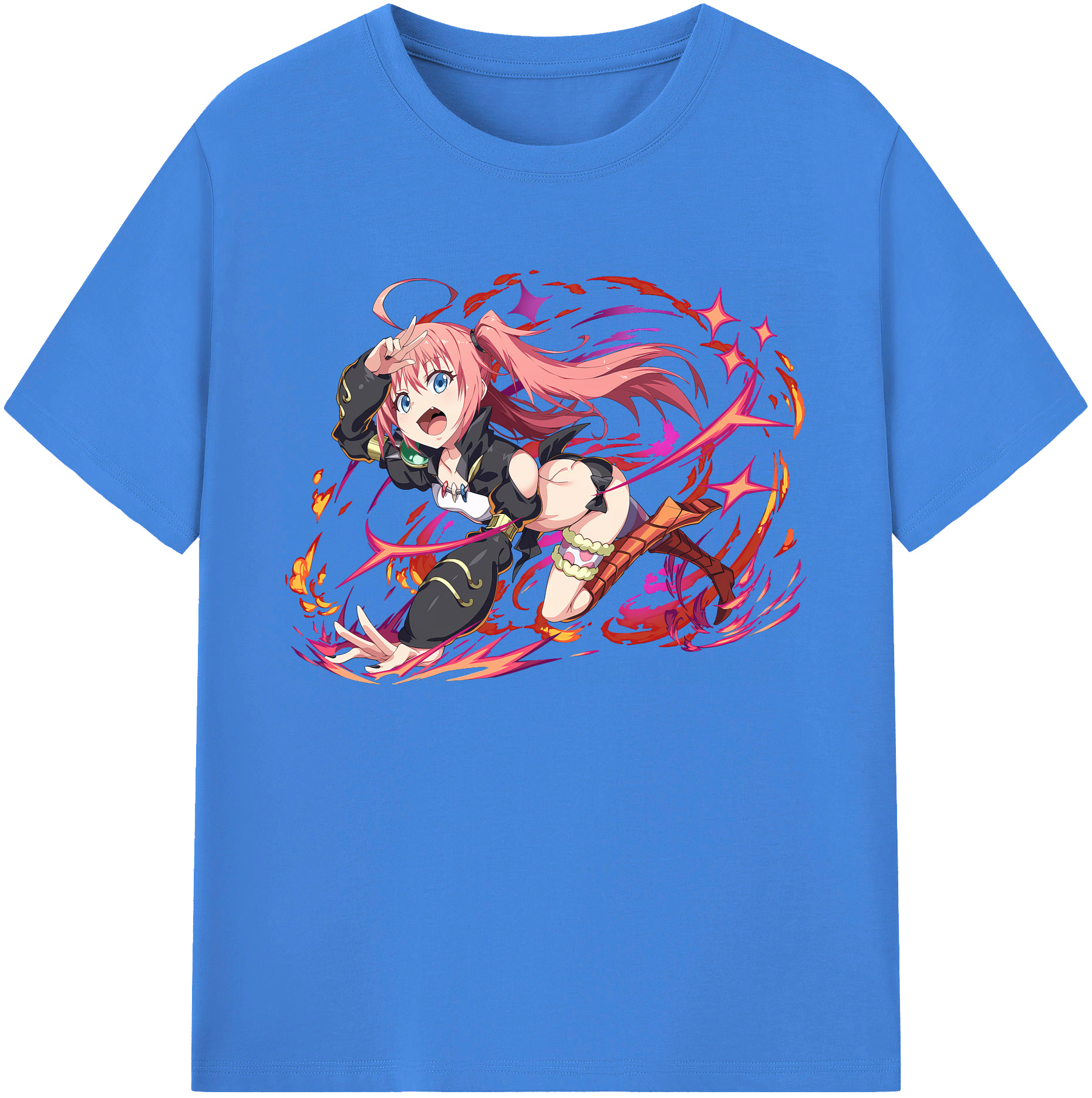 （画像用） 転スラ Regarding Reincarnated to Slime 綿100％ メンズ半袖Tシャツ｜肌触りやわらか＆通気性