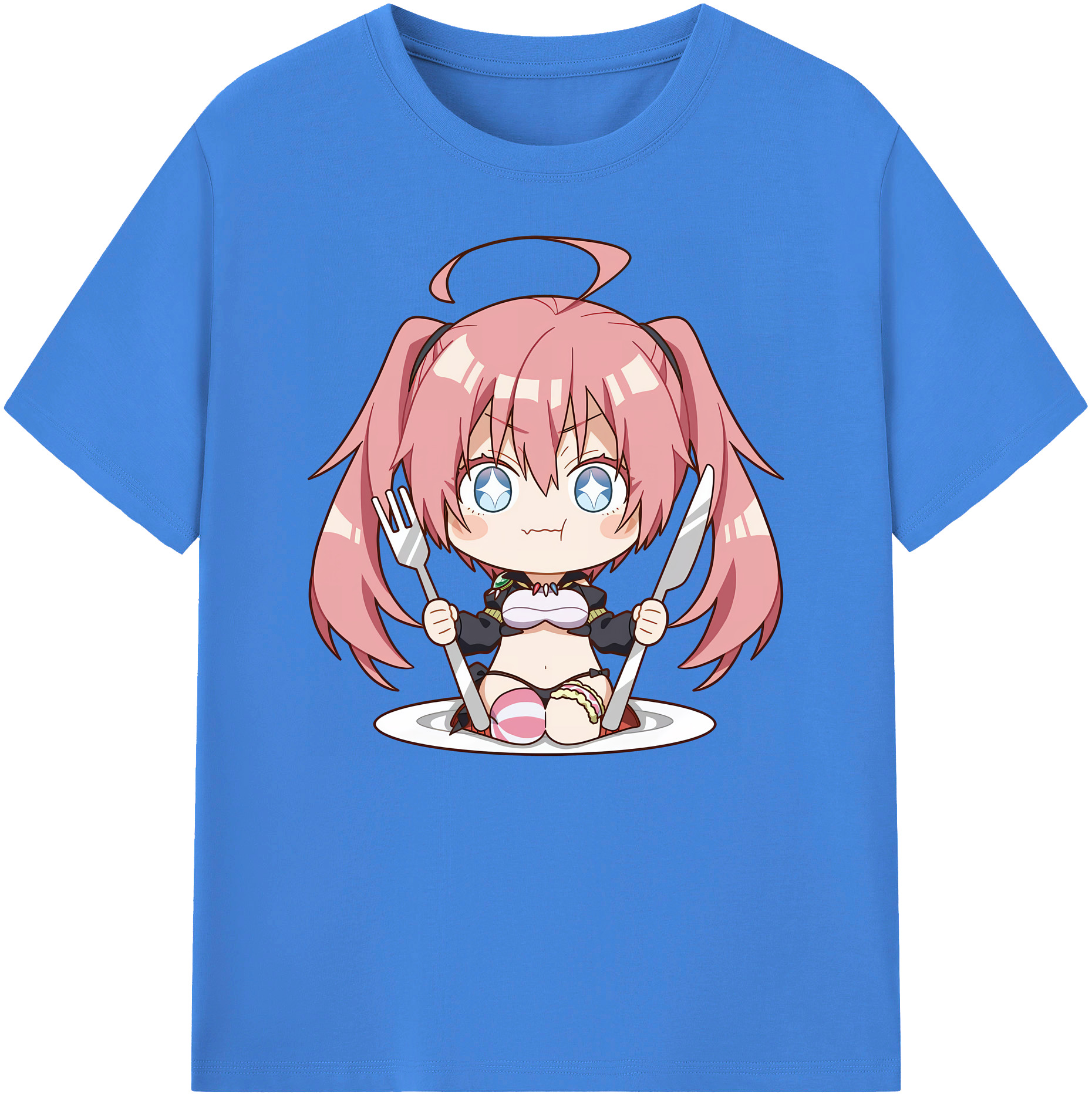 （画像用） 転スラ Regarding Reincarnated to Slime 綿100％ メンズ半袖Tシャツ｜肌触りやわらか＆通気性