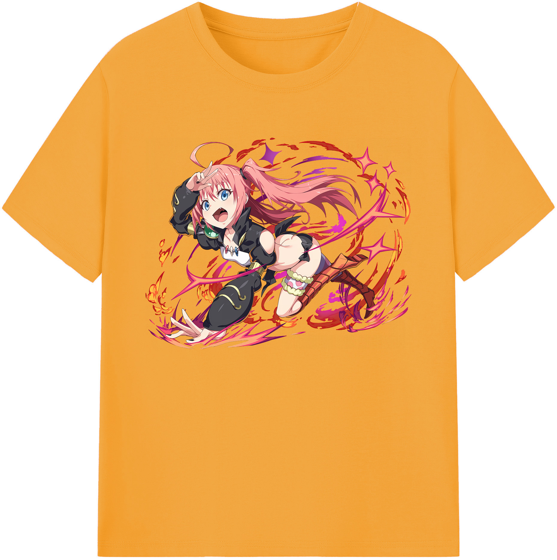 （画像用） 転スラ Regarding Reincarnated to Slime 綿100％ メンズ半袖Tシャツ｜肌触りやわらか＆通気性