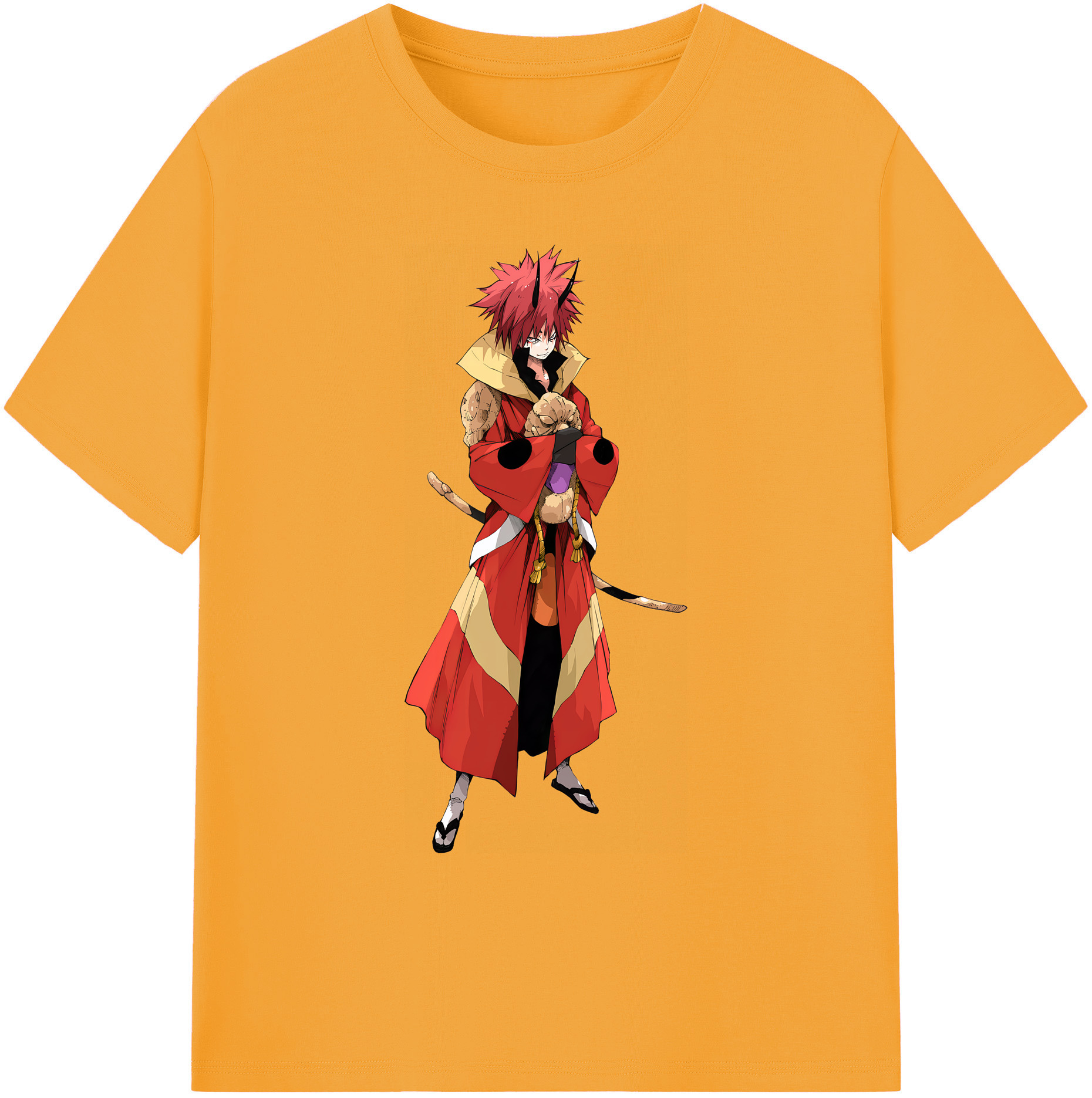 （画像用） 転スラ Regarding Reincarnated to Slime 綿100％ メンズ半袖Tシャツ｜肌触りやわらか＆通気性