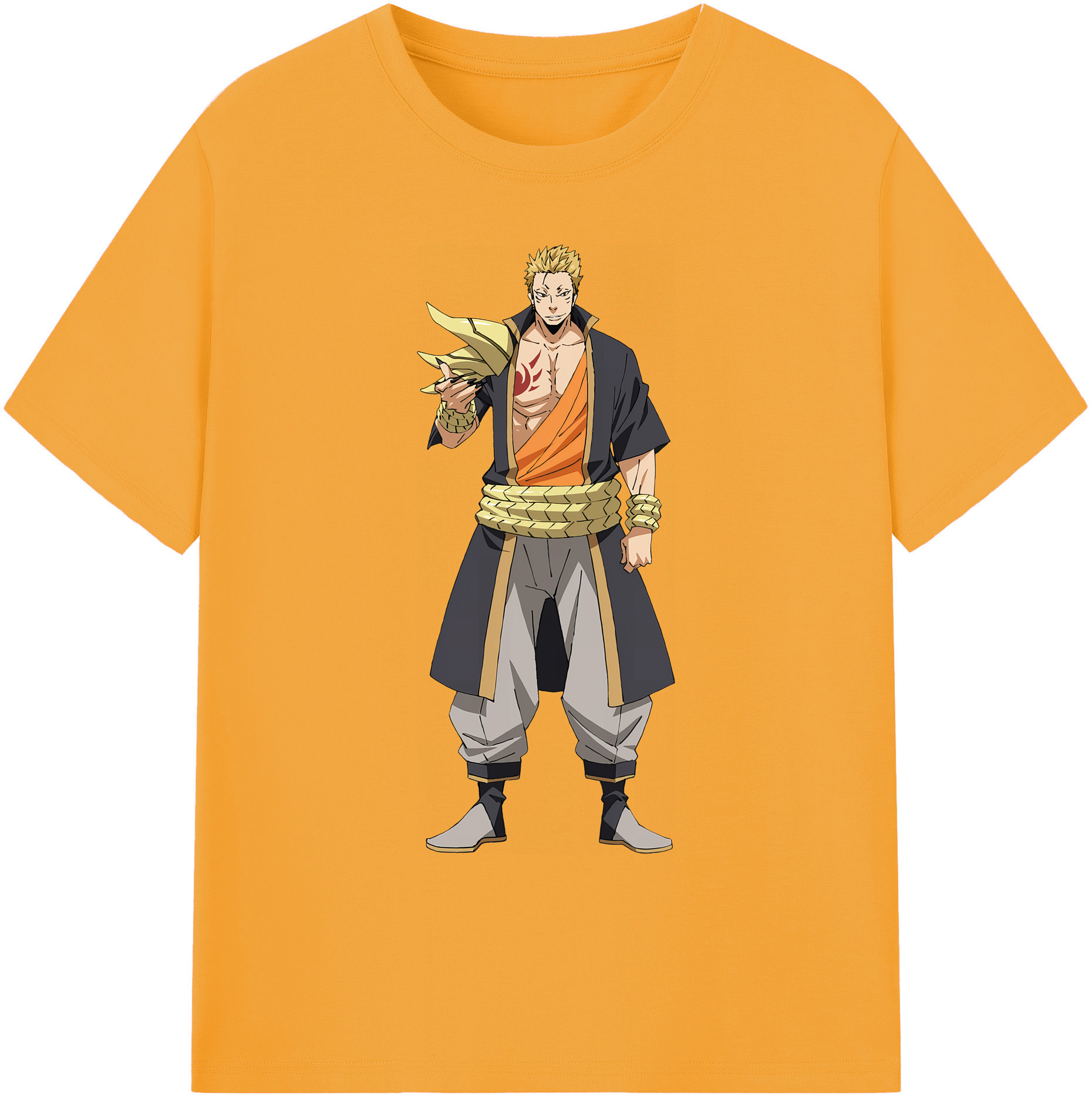 （画像用） 転スラ Regarding Reincarnated to Slime 綿100％ メンズ半袖Tシャツ｜肌触りやわらか＆通気性